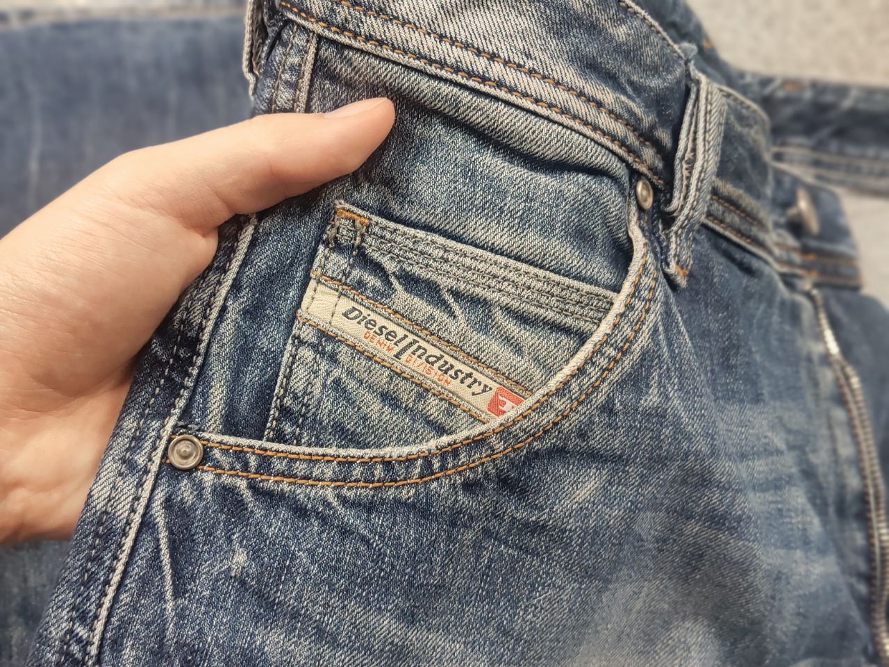 Diesel Diesel Krooley Regular Distresed Denim Jeans Vintage LGB Y2K Size US 33 - 14 Thumbnail