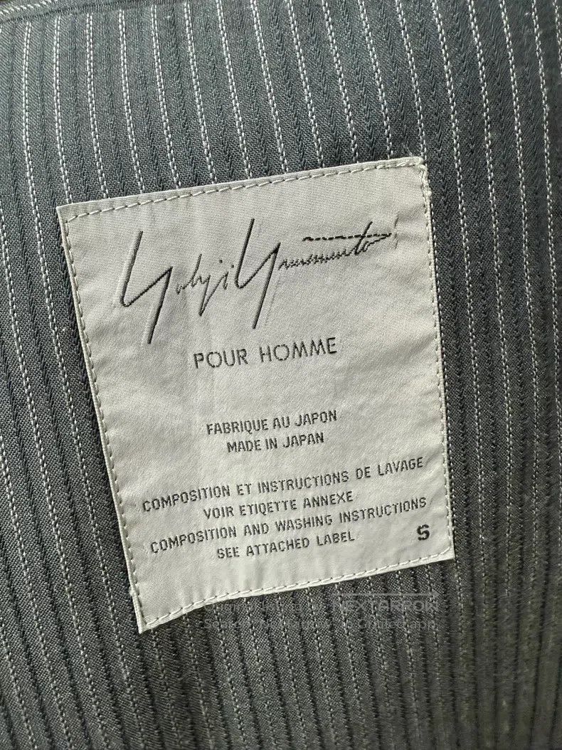 Yohji Yamamoto YOHJI YAMAMOTO Loose striped wool jacket Size US S / EU 44-46 / 1 - 5 Thumbnail