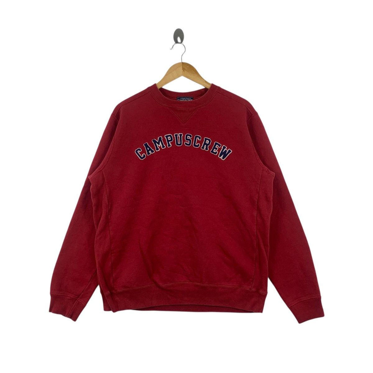 Vintage Vintage CAMPUS CREW UNIVERSITY Embossed Logo Sweatshirt Size L / US 10 / IT 46 - 1 Thumbnail
