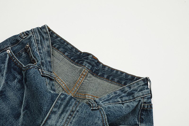 Japanese Brand American high street vibe vintage washed distressed jeans Size US 32 / EU 48 - 4 Thumbnail