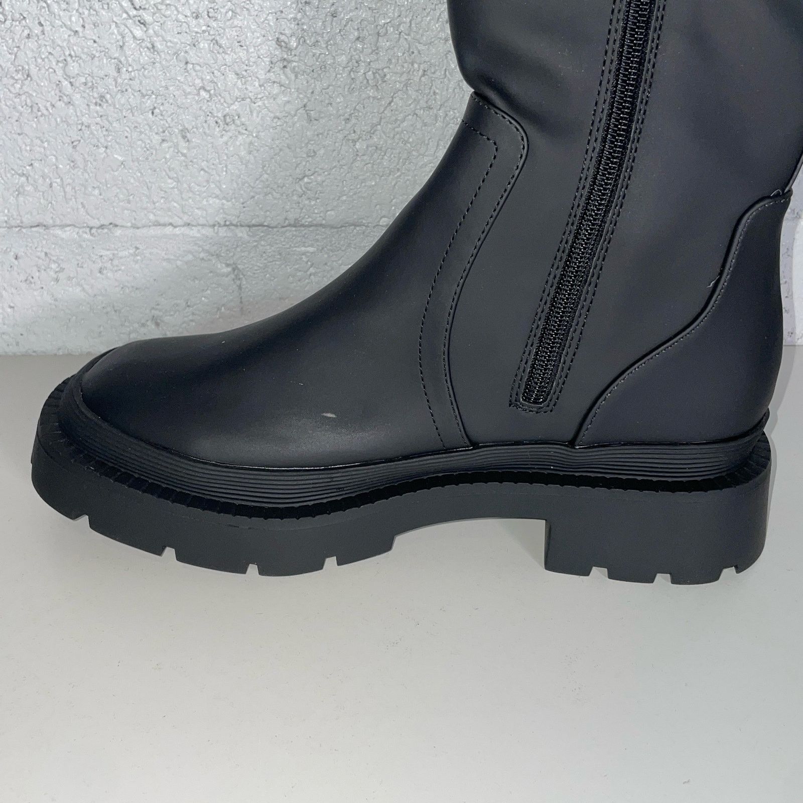 Bar III Bar III Twyla Womens Rubber Tall Knee-High Boots black 6.5 Size US 6.5 / IT 36.5 - 8 Thumbnail