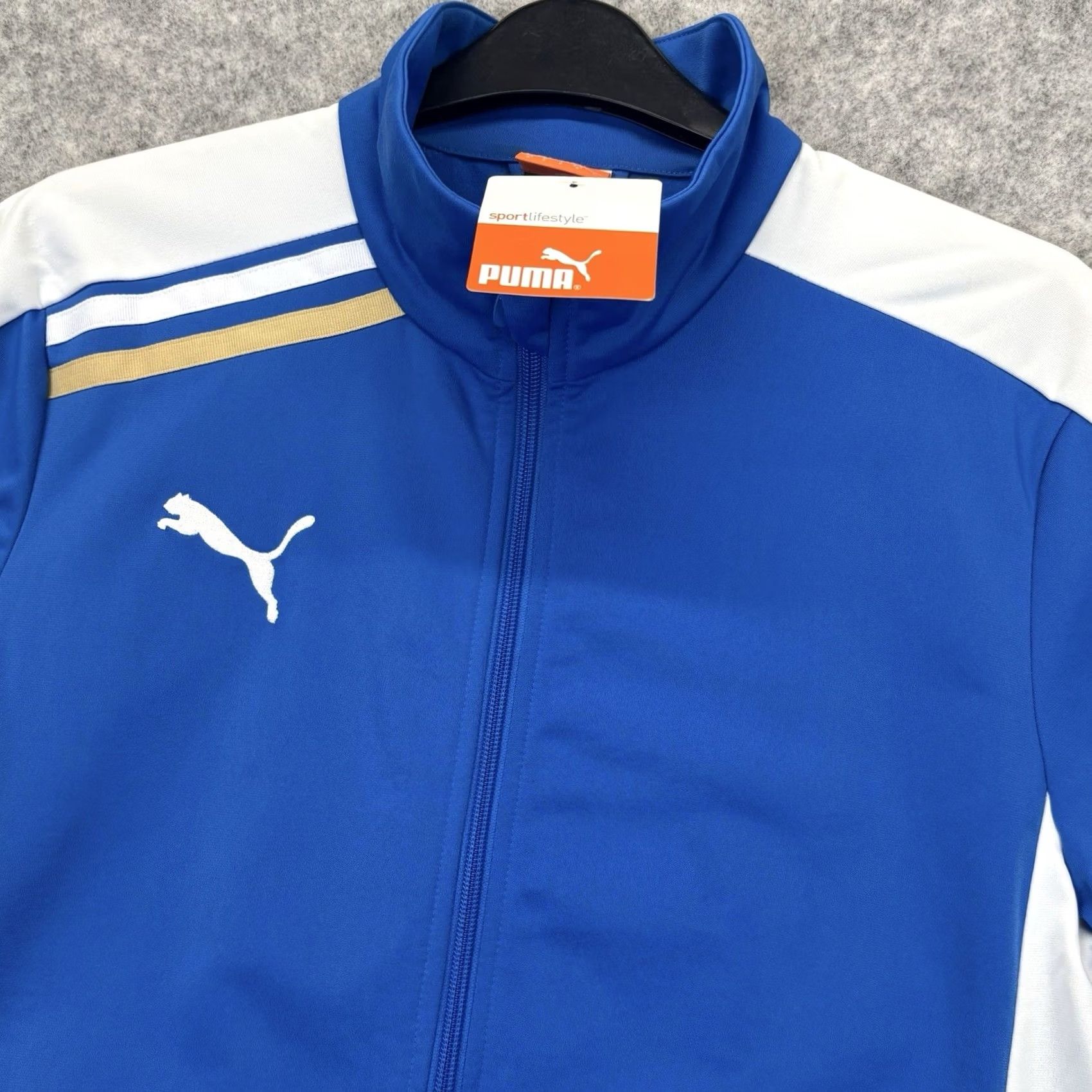 Puma PUMA Track Jacket Small Mens Esito Royal Blue White Zip Up BNWT Size US S / EU 44-46 / 1 - 3 Thumbnail