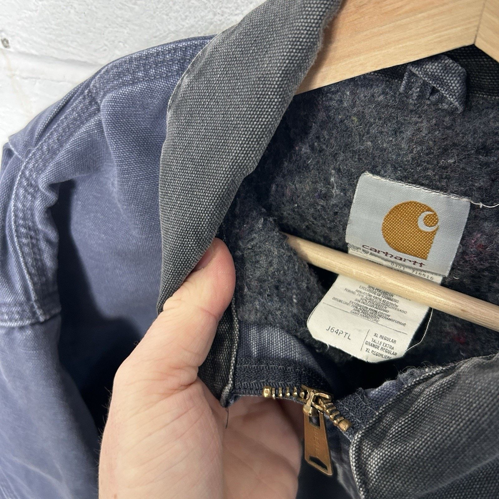 Carhartt Vintage Carhartt Blanket-Lined Detroit Jacket “Petrol” J64 Size US XL / EU 56 / 4 - 17 Thumbnail