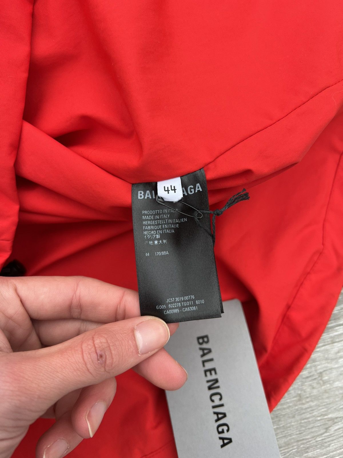 Balenciaga Balenciaga Raincoats jacket zip 2019 Size US S / EU 44-46 / 1 - 8 Thumbnail