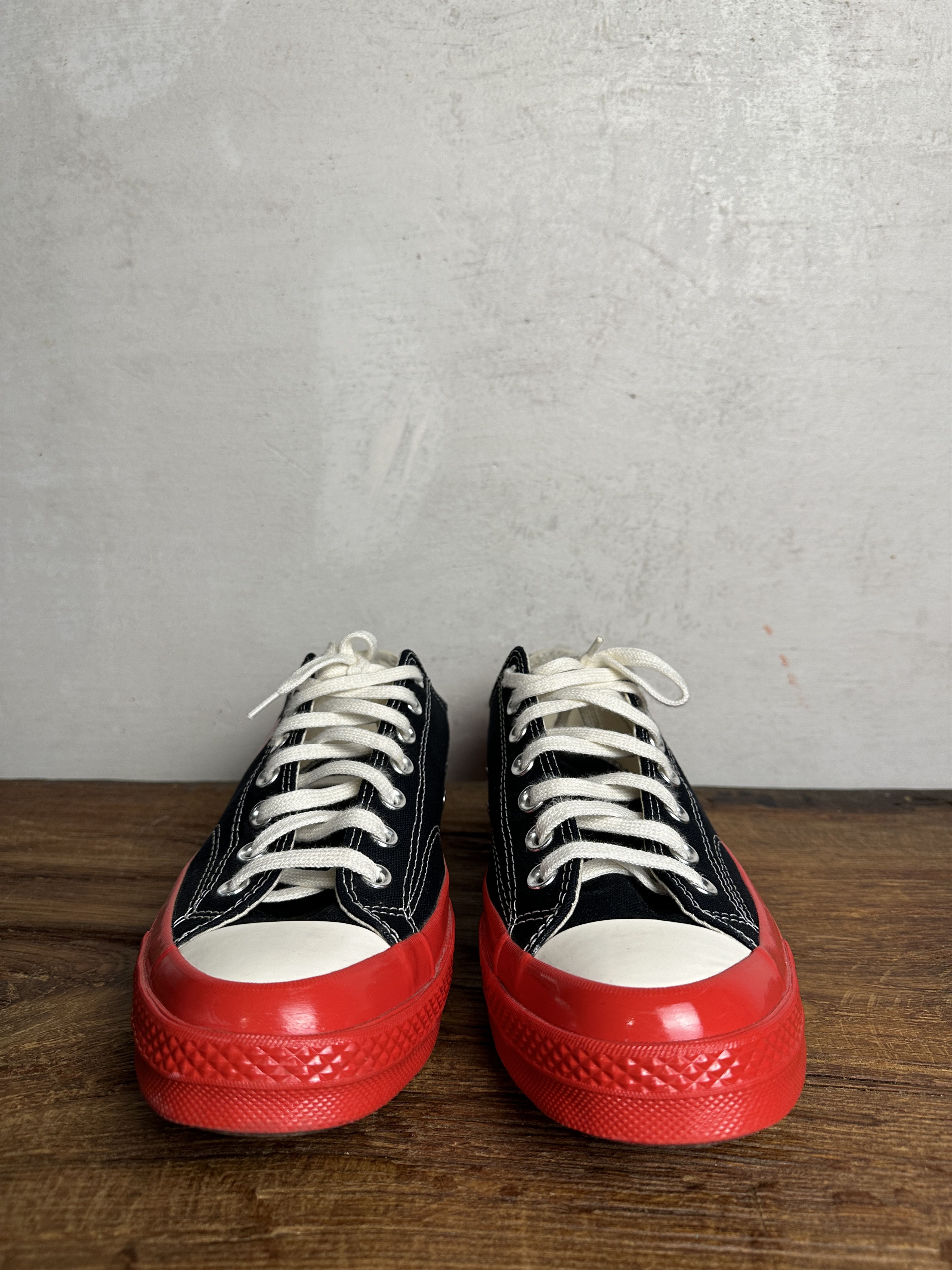 Comme des Garcons Converse Chuck 70 CDG OX Black High Top Sneakers Size US 10 / EU 43 - 3 Thumbnail