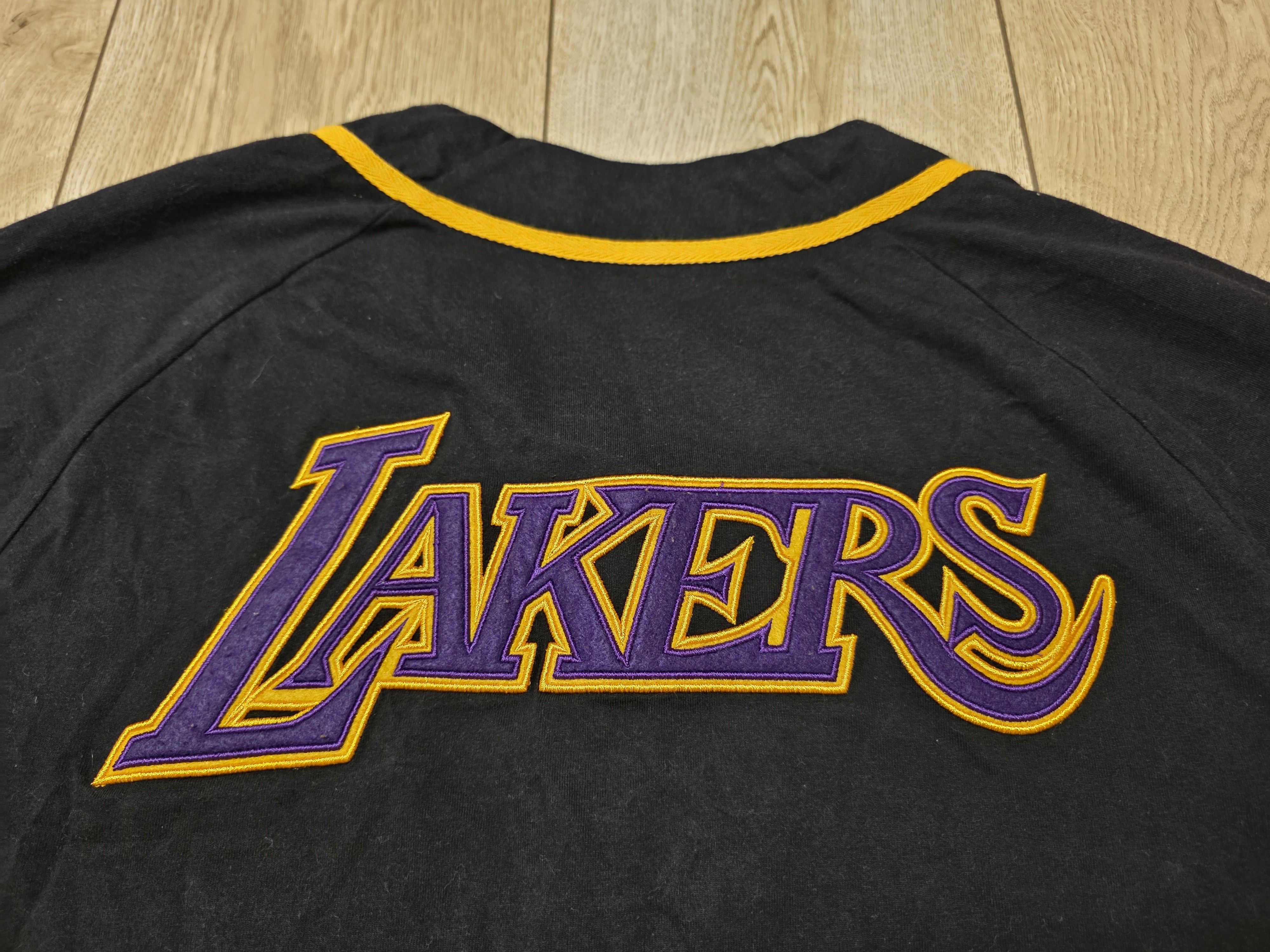Mitchell & Ness LA LAKERS SHIRT BUTTON BASEBALL SHIRT BLACK BASKETBALL Size US L / EU 52-54 / 3 - 5 Thumbnail