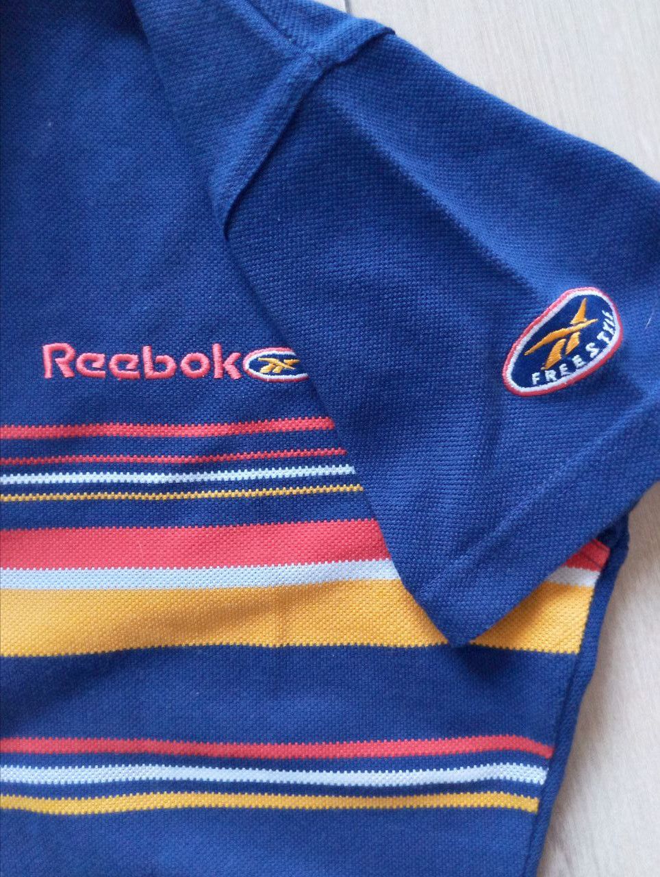 Reebok Vintage Reebok Freestyle Polo Dress Navy Striped Size 14 Size M / US 6-8 / IT 42-44 - 5 Thumbnail