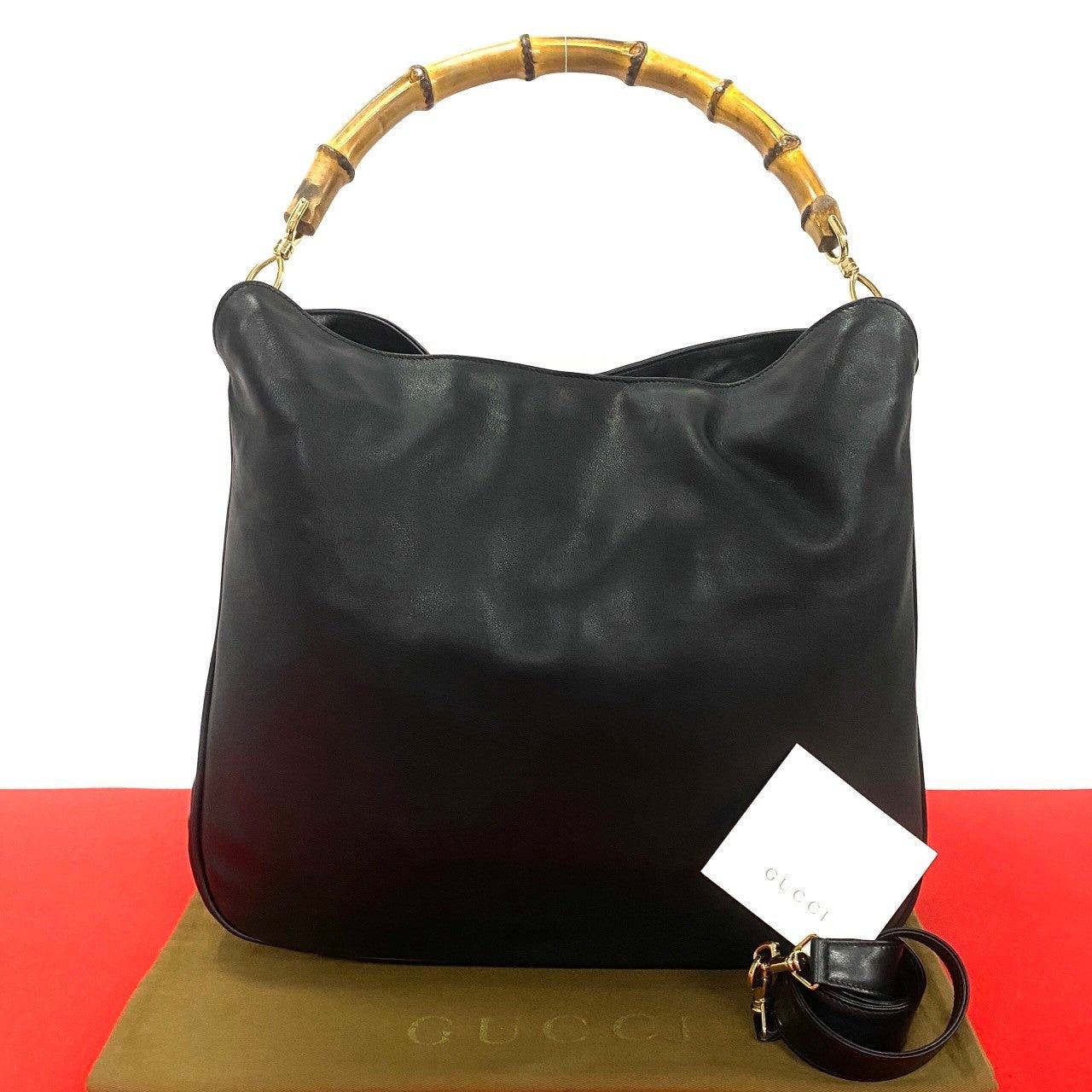 Gucci Gucci Shoulder Bag Black Leather Size ONE SIZE - 1 Thumbnail