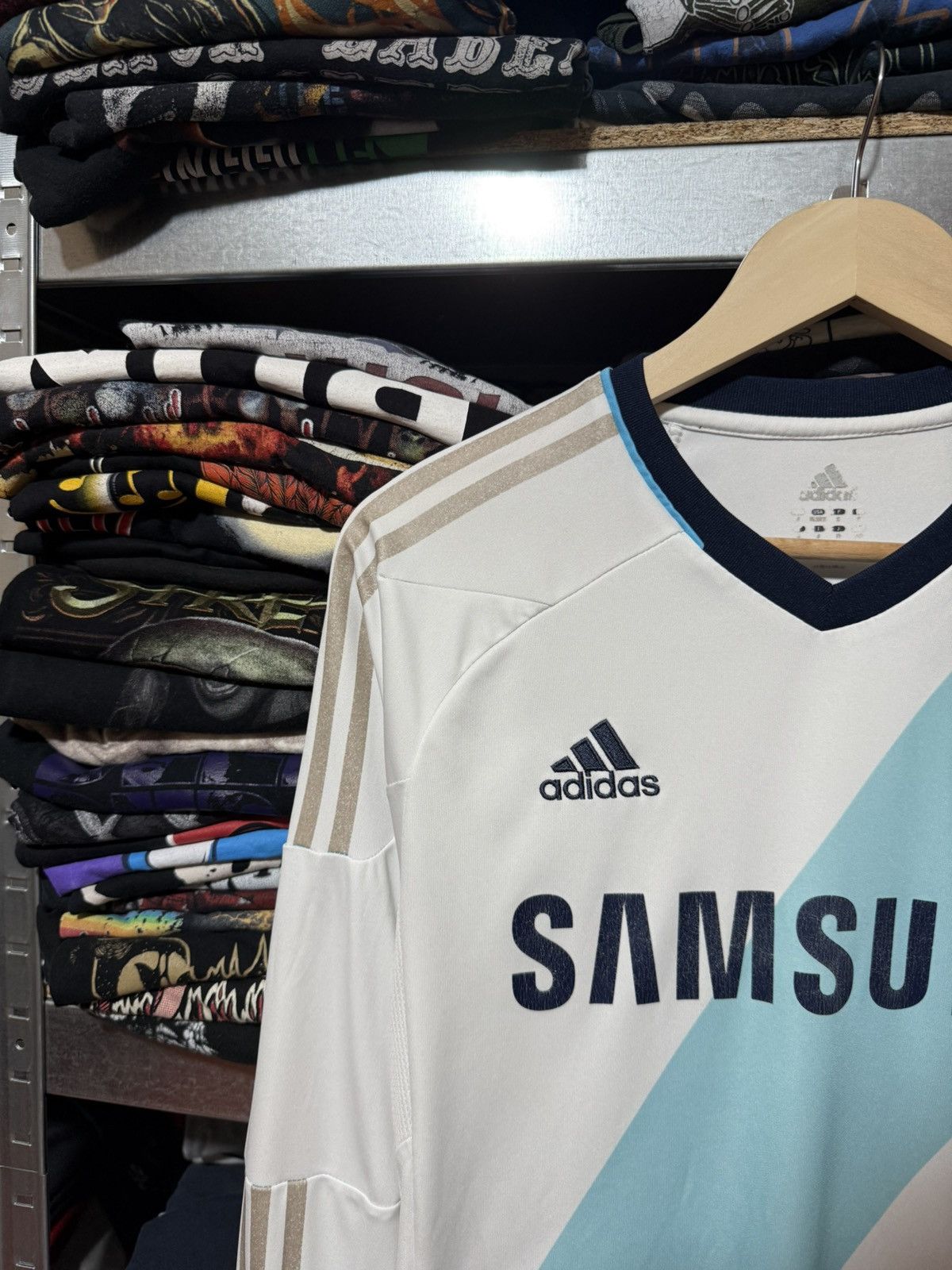 Adidas Adidas 2012 2013 FC Chelsea Away Lampard Soccer Jersey Size US S / EU 44-46 / 1 - 3 Thumbnail
