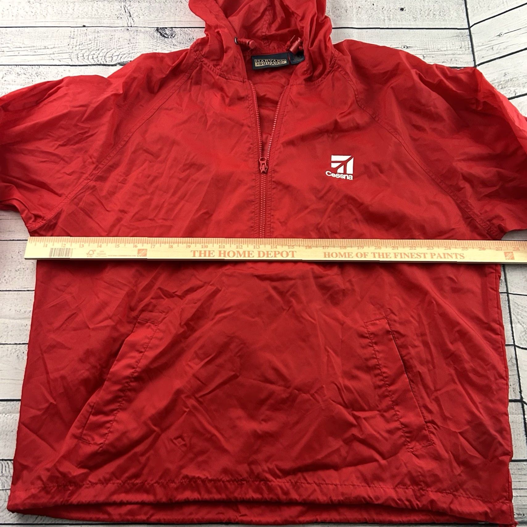 Vintage VTG Harvard Square Cessna Anorak Lightweight Windbreaker Jacket Mens XL Red Size US XL / EU 56 / 4 - 5 Thumbnail