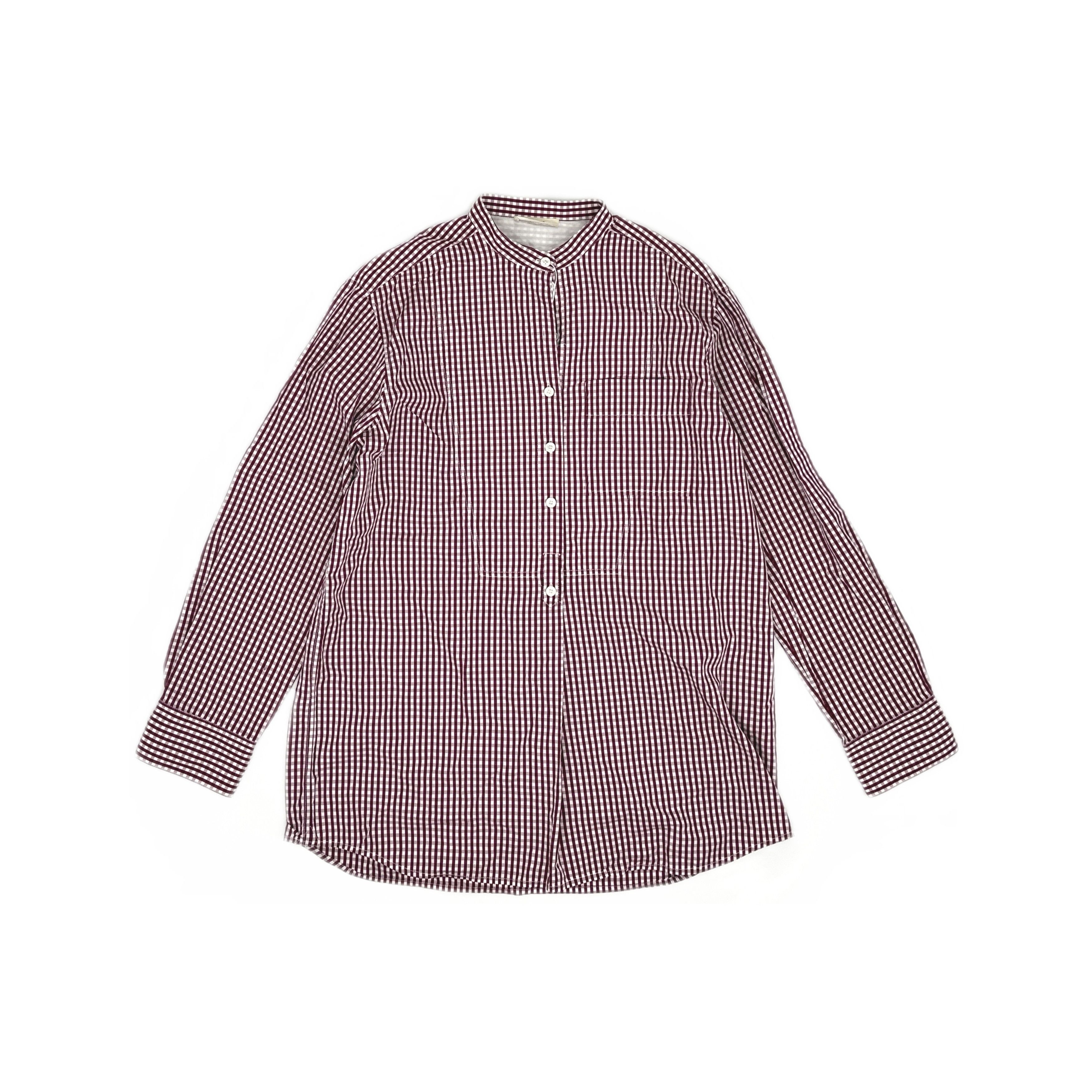Celine Celine Purple Gingham Button Up Shirt Size 38 Size S / US 4 / IT 40 - 1 Thumbnail