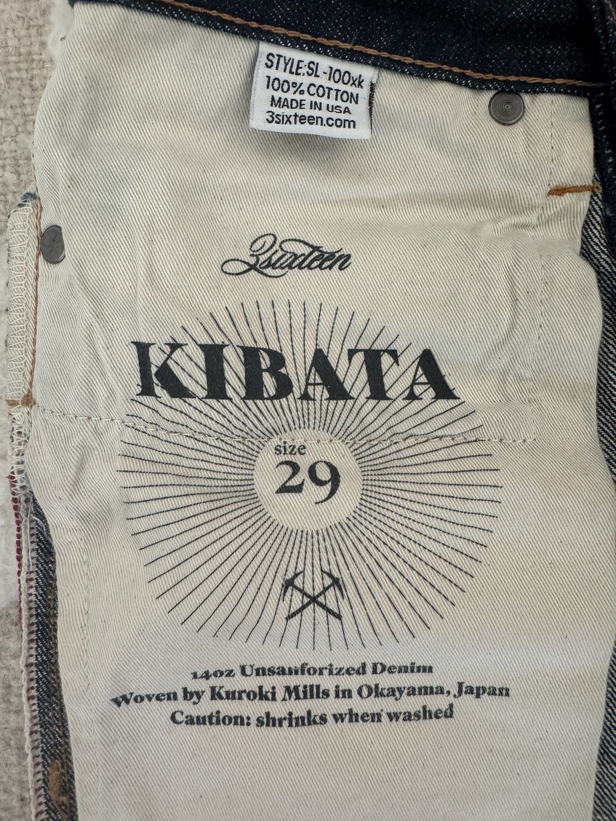3sixteen 3sixteen SL-100xk Kibata Denim Size US 29 - 4 Thumbnail