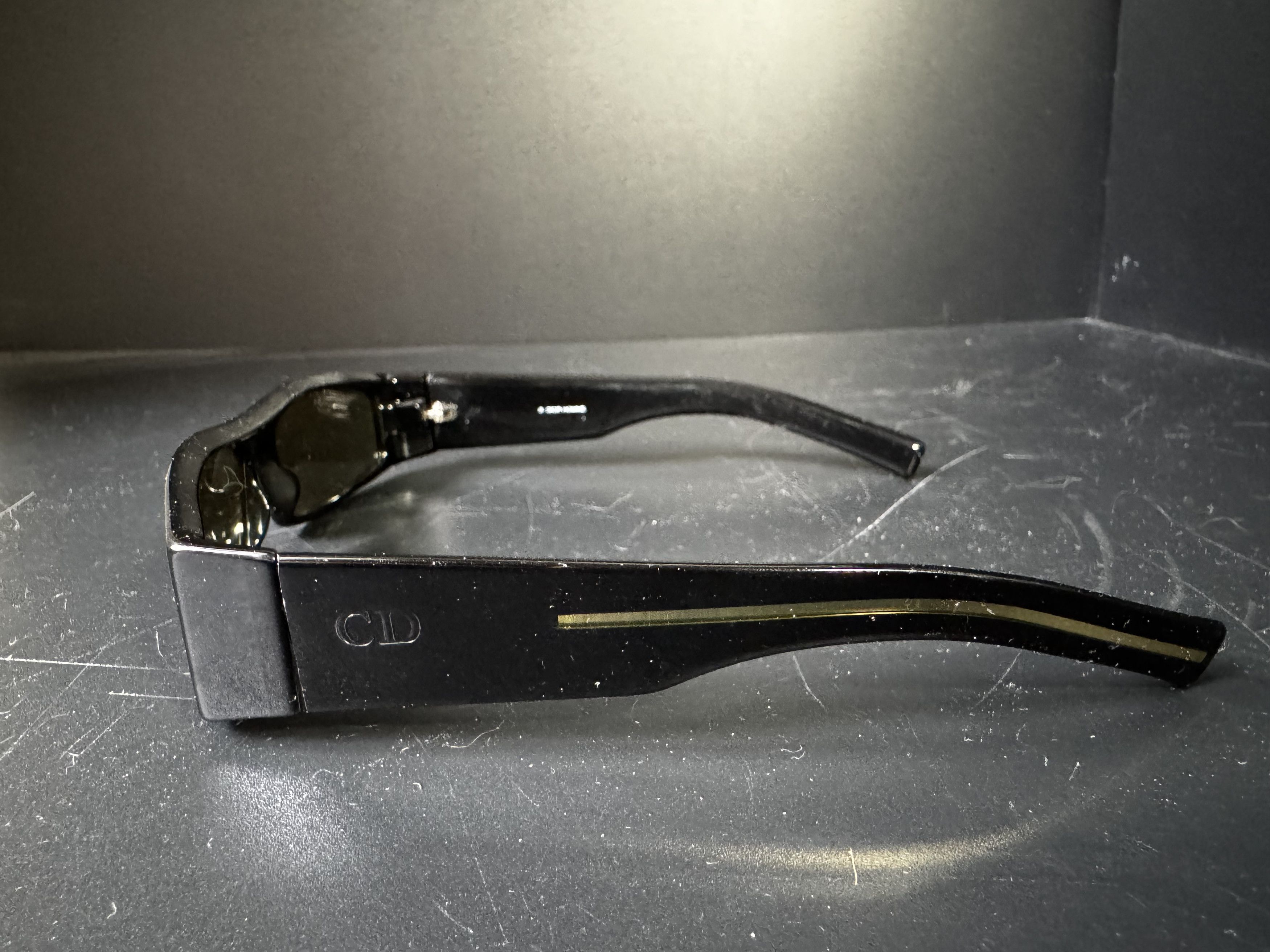 Dior Homme y2k sunglasses black tie 12/s 807bm slim, view 3