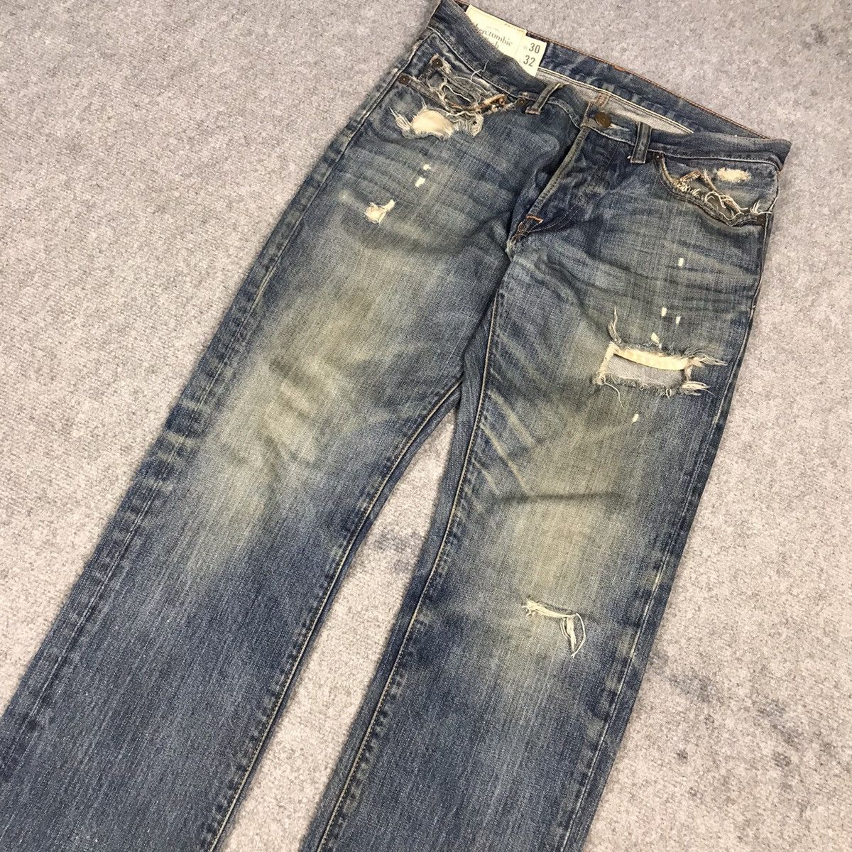 Japanese Brand Abercrombie fitch Distressed denim Japanese style pants Size US 30 / EU 46 - 4 Thumbnail