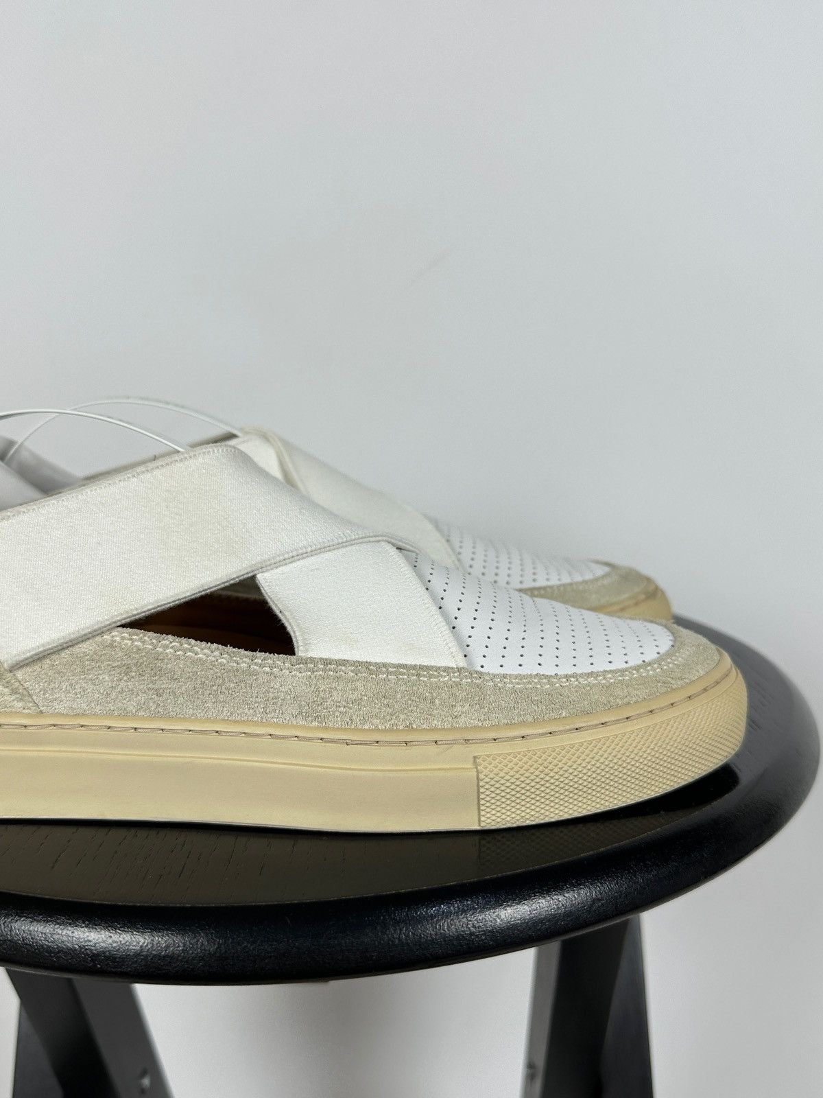Dries Van Noten Dries Van Noten White Leather Slip-On Shoes Size US 7.5 / IT 37.5 - 13 Thumbnail