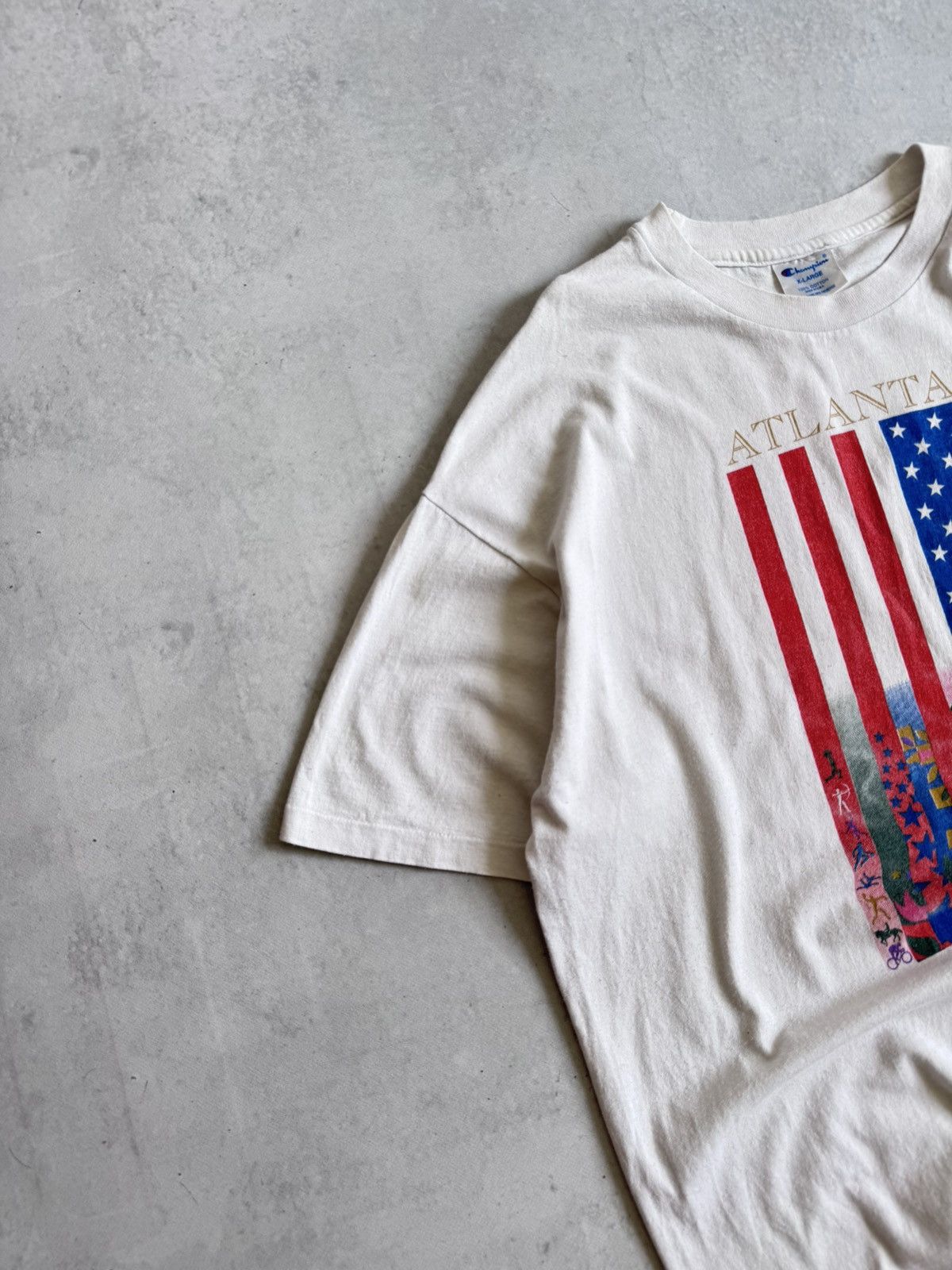 Champion Vintage Champion Atlanta Olympics Game 1996 Rare Tee Size US XL / EU 56 / 4 - 3 Thumbnail