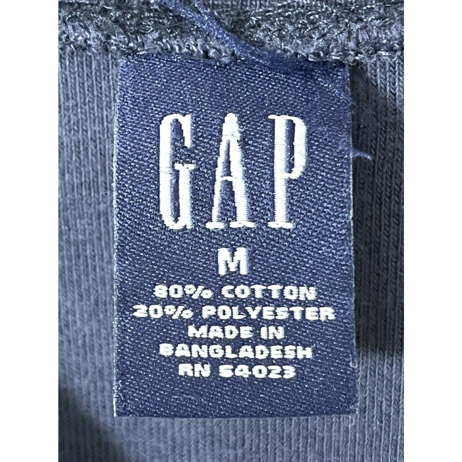 Gap VINTAGE Gap Terry Cloth Full Zip Track Jacket Womens Medium Navy Blue Y2K Streetwear Size M / US 6-8 / IT 42-44 - 4 Thumbnail