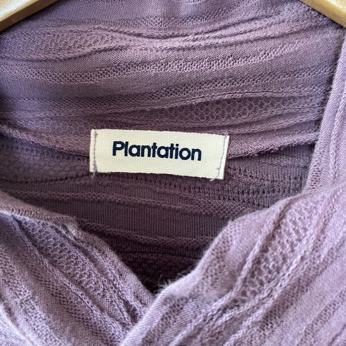 Issey Miyake Plantation Lavender Textured Stand Collar Shirt Size M / US 6-8 / IT 42-44 - 10 Thumbnail