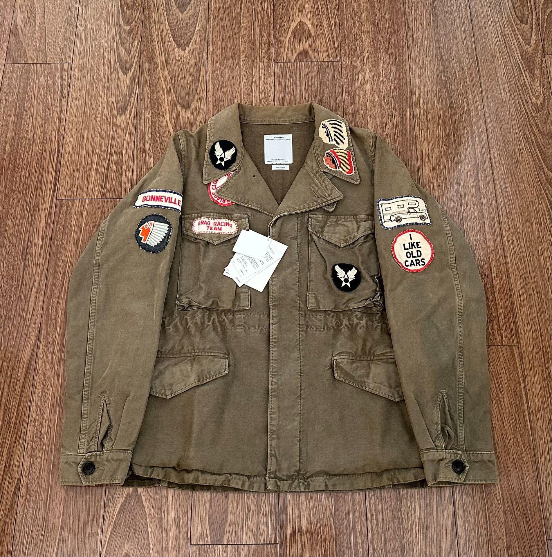 Visvim VISVIM ACHSE JKT DMGD CHINO M43 jacket jacket | Grailed