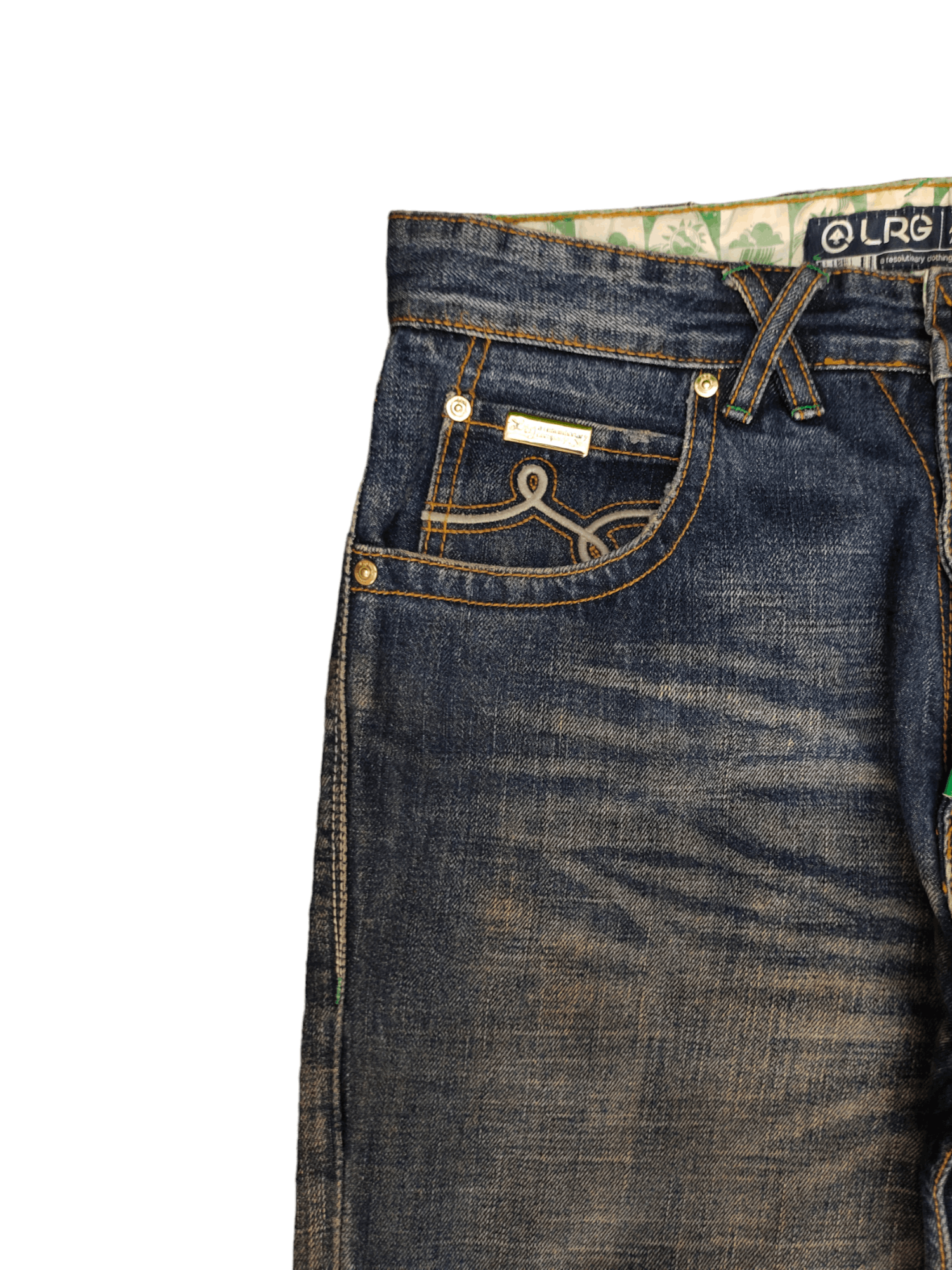LRG Lrg Clawmark Stone Wash Wide Leg Denim 90s Jnco Baggy Jeans Size US 34 / EU 50 - 11 Thumbnail