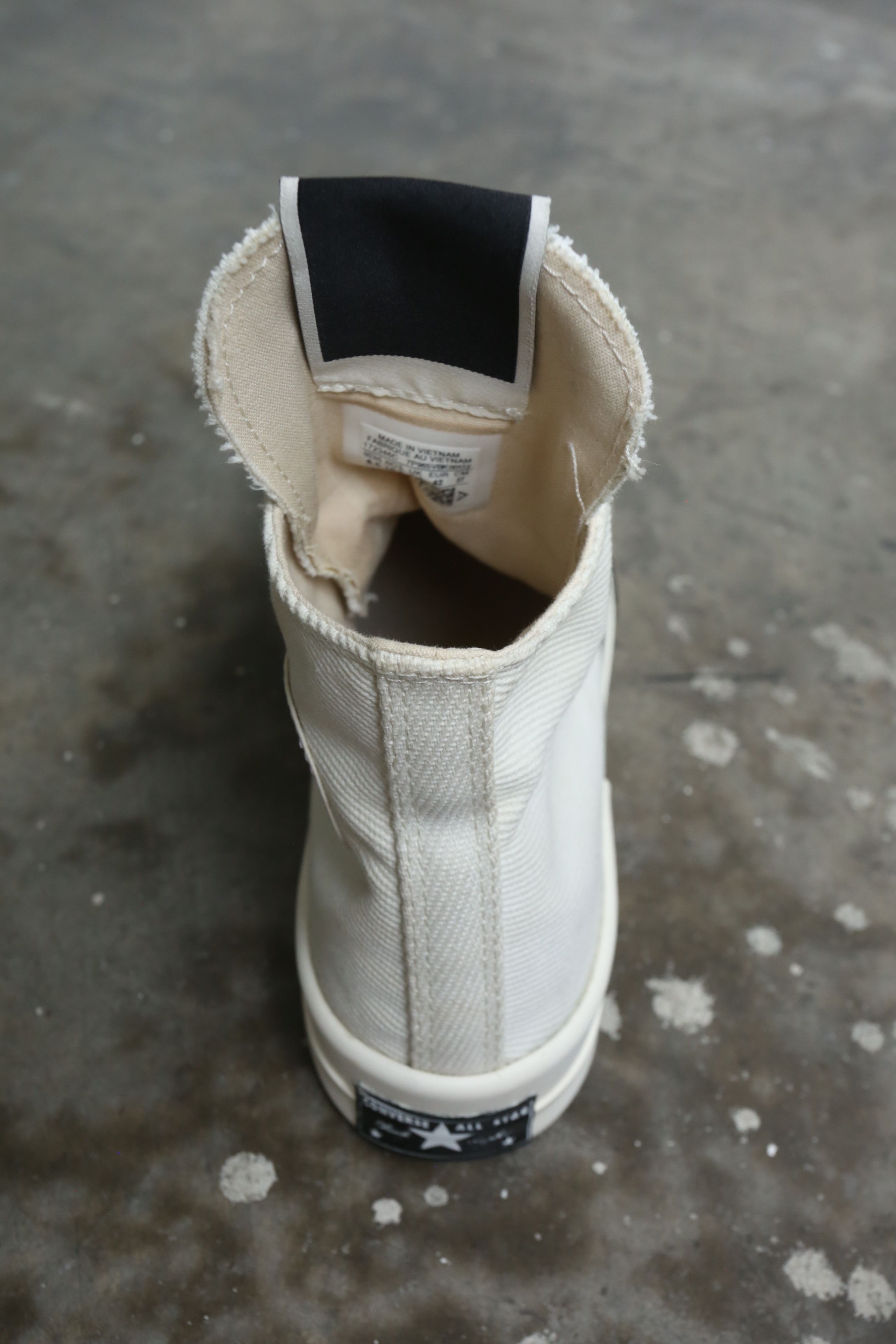 Converse × Rick Owens Drkshdw Converse - Rick Owens DRKSHDW - F/W 21 - DRKSTAR Chuck 70 Hi Size US 8.5 / EU 41-42 - 5 Thumbnail