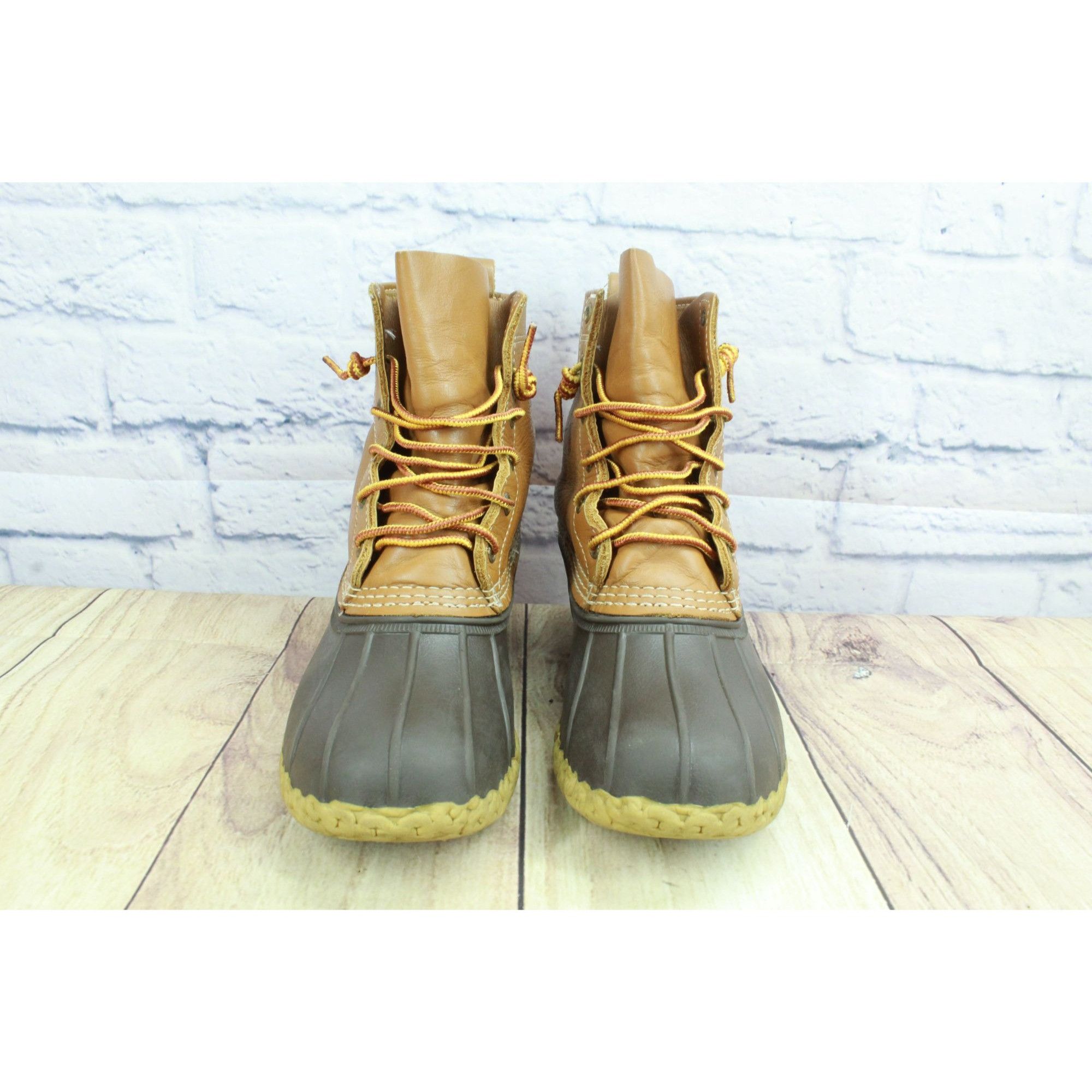 L.L. Bean LL Bean Brown Leather 8" Duck Boots Women’s Size 8 M Size US 8 / IT 38 - 5 Thumbnail