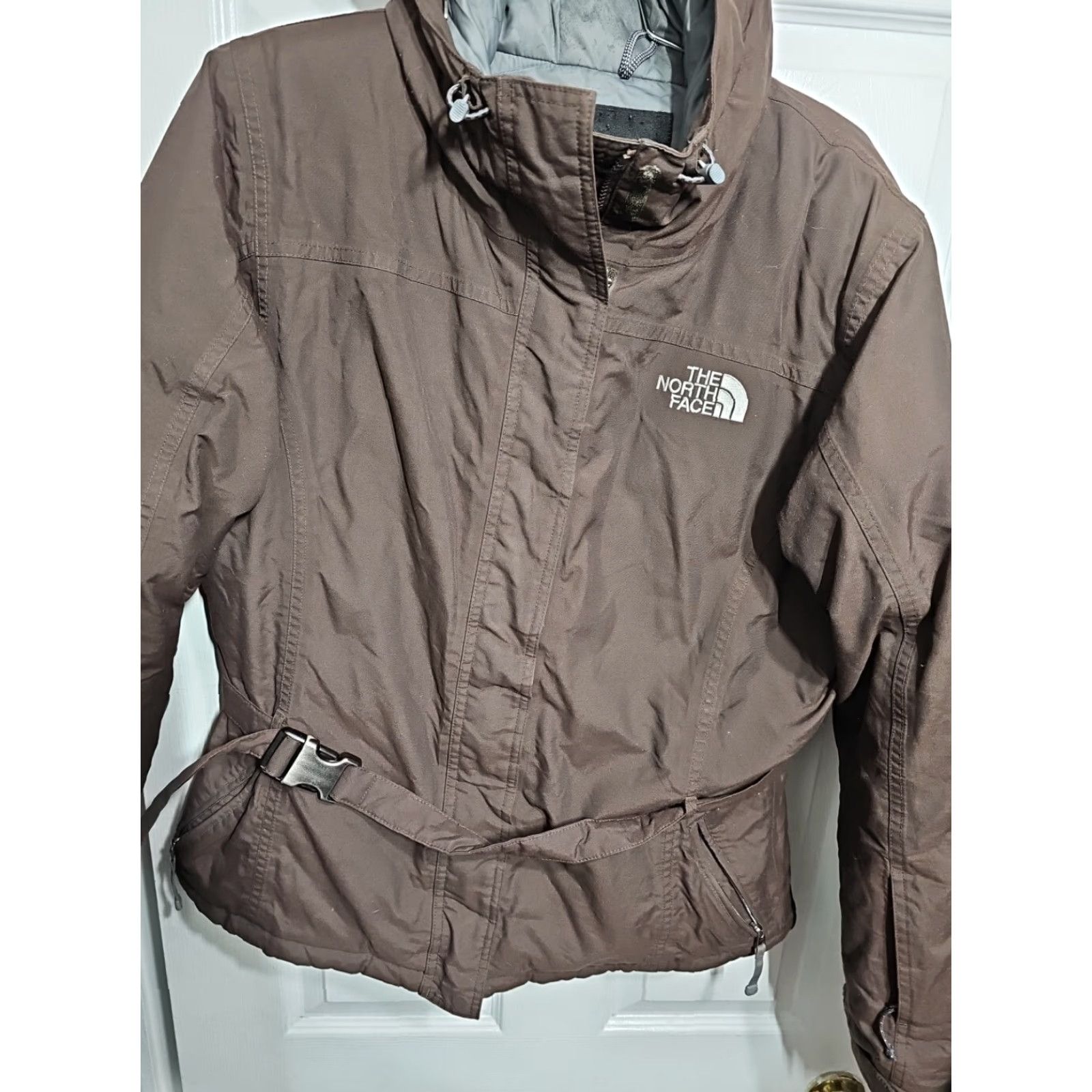 The North Face The North Face Parka Jacket Belted 550 Goose Down Hooded Women L Brown Size L Size L / US 10 / IT 46 - 2 Thumbnail