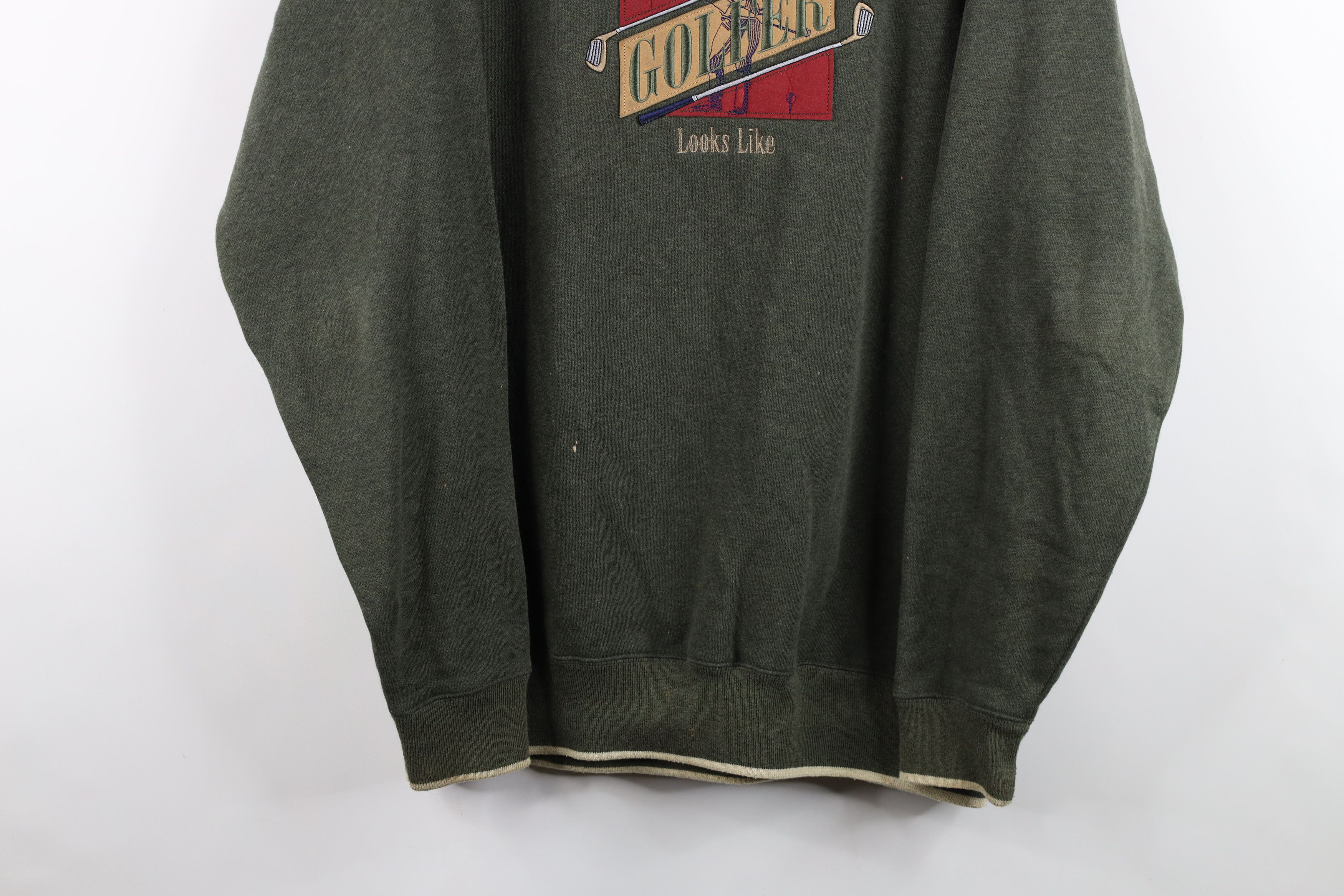 Vintage Vintage 90s Streetwear Worlds Greatest Golfer Sweatshirt Size US L / EU 52-54 / 3 - 3 Thumbnail