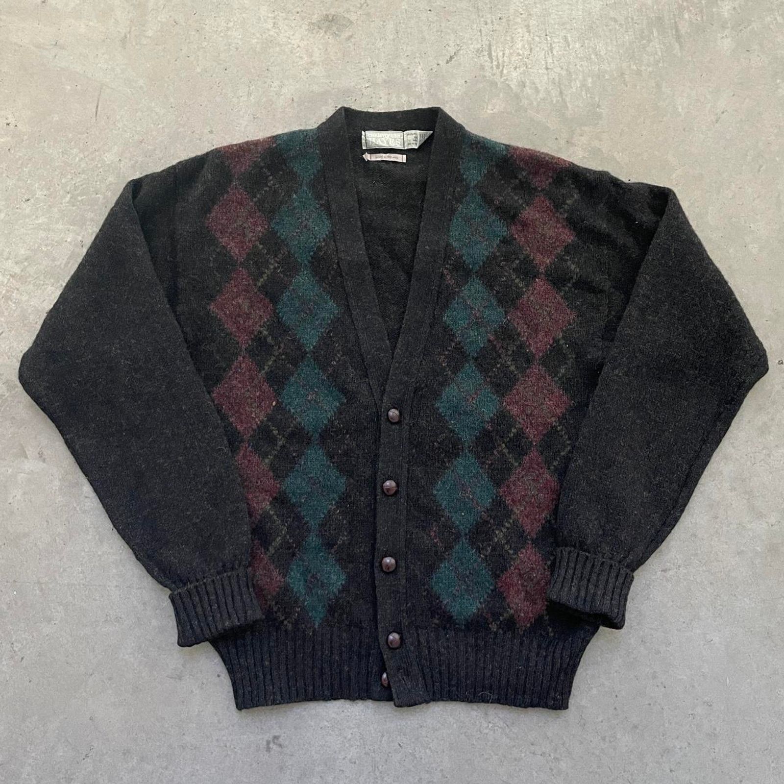 Vintage Vintage Wool Patterned Cardigan Size US L / EU 52-54 / 3 - 1 Thumbnail