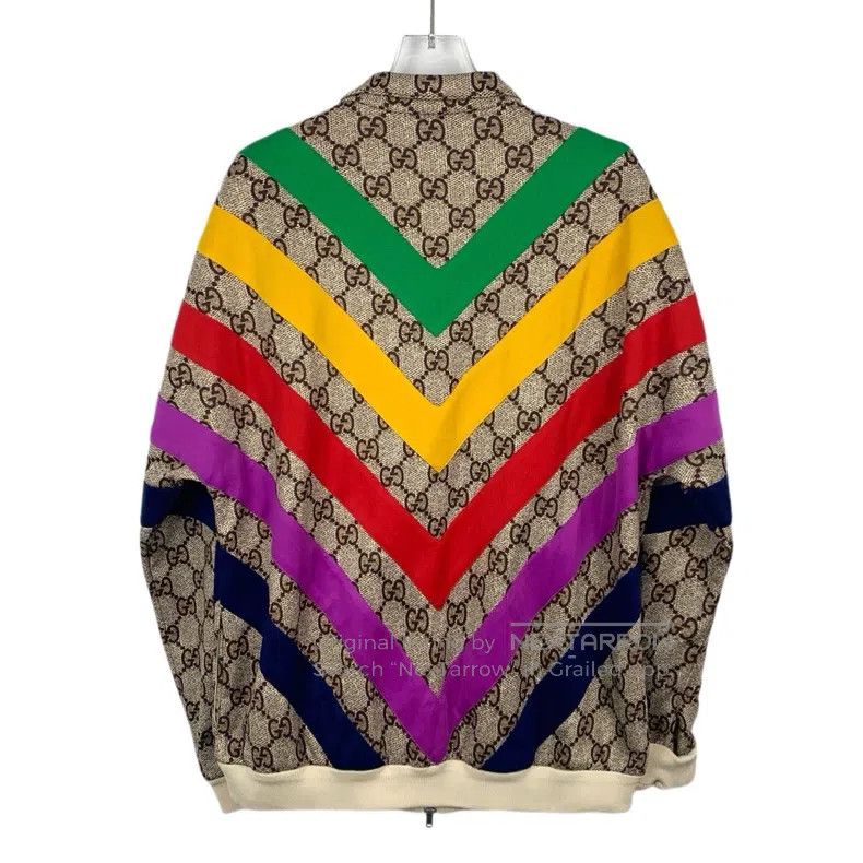 Gucci Gucci Colour block striped logo jacquard stitching stand-u Size XS / US 0-2 / IT 36-38 - 2 Thumbnail