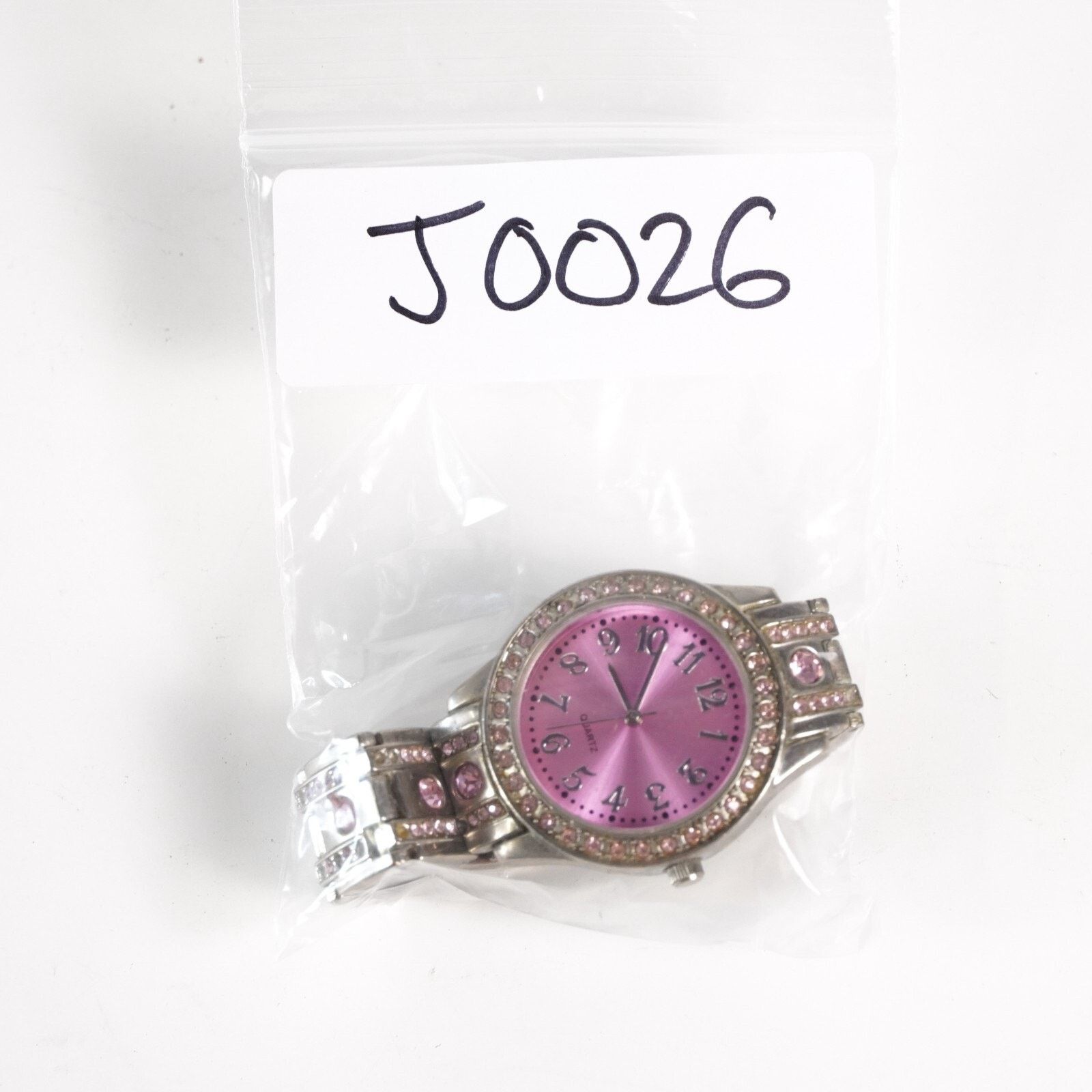Other Pink Stainless Steel Quartz Crystal Watch Wristwatch Jewelry Size ONE SIZE - 12 Thumbnail