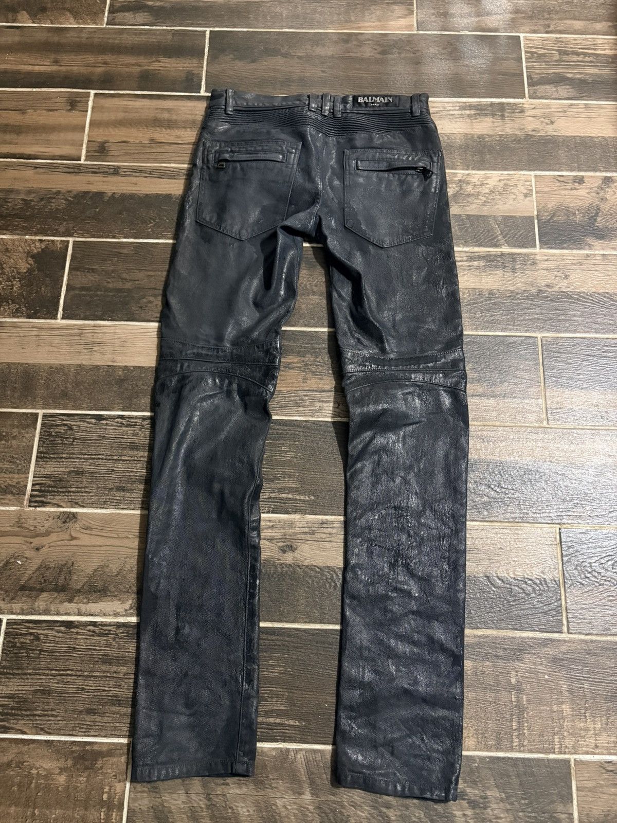 Balmain balmain waxed biker denim Size US 28 / EU 44 - 3 Thumbnail