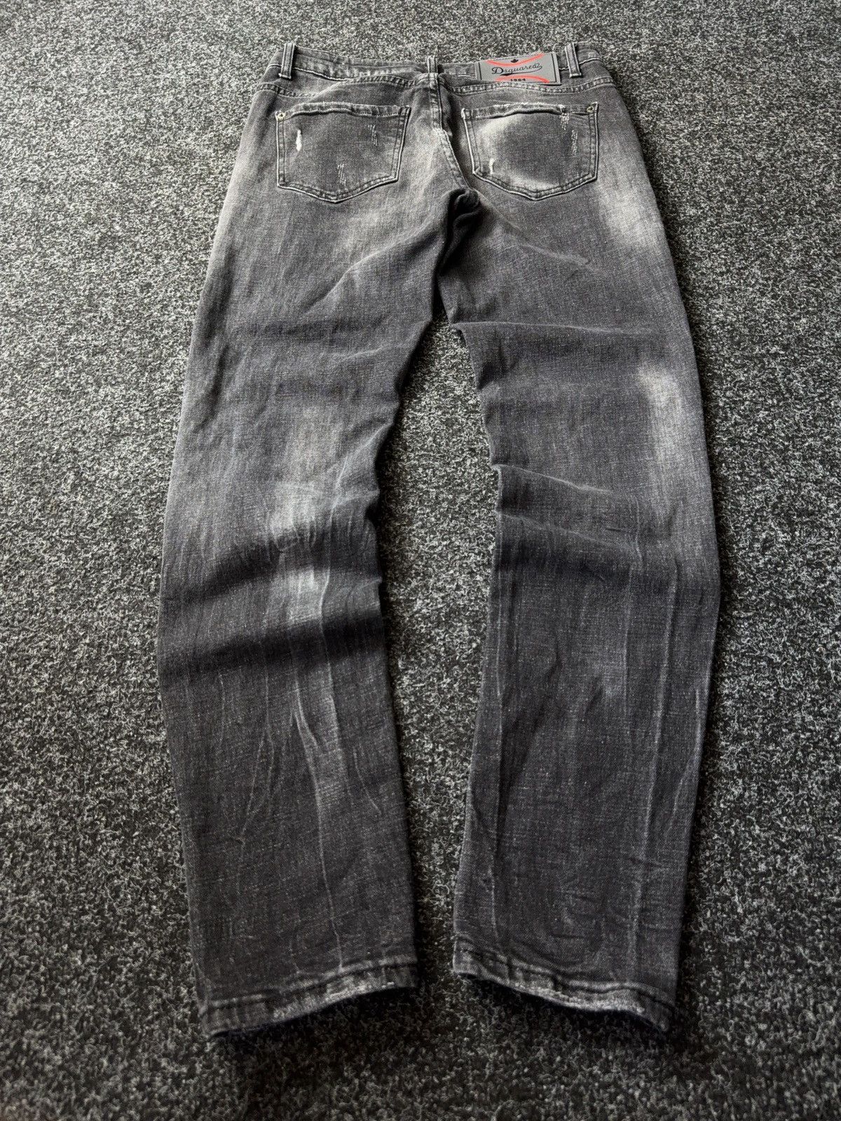 Dsquared2 Retro Dsquared2 Y2K Distressed Black Grey Jeans Size 48 Size US 32 / EU 48 - 11 Thumbnail