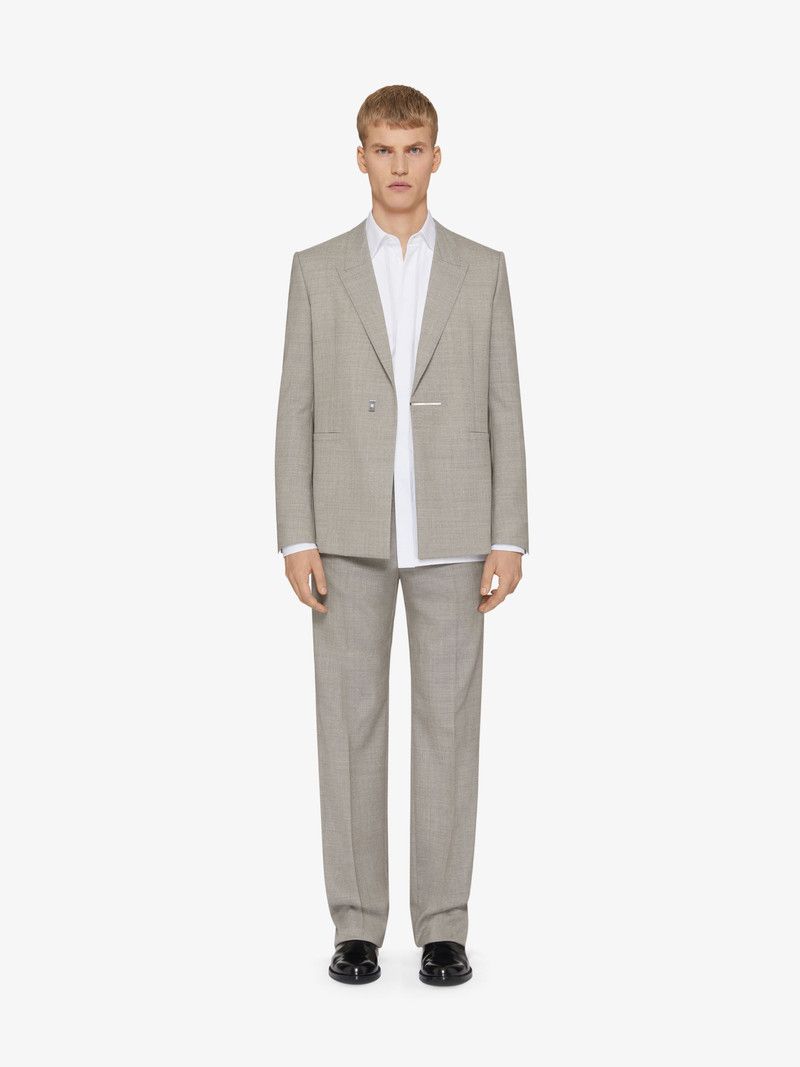 Givenchy o1n1vont0326 Tailored Pants In Wool in Grey Size US 36 / EU 52 - 2 Thumbnail