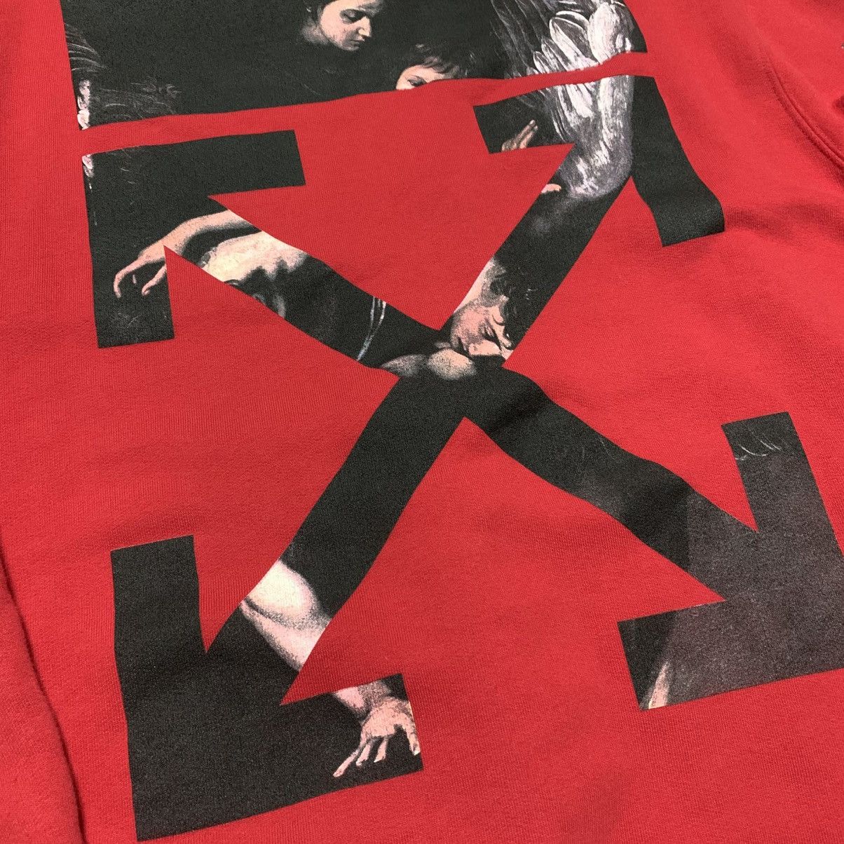 Off-White Off White Small Caravaggio Arrows Red Hoodie Virgil Abloh Size US S / EU 44-46 / 1 - 3 Thumbnail