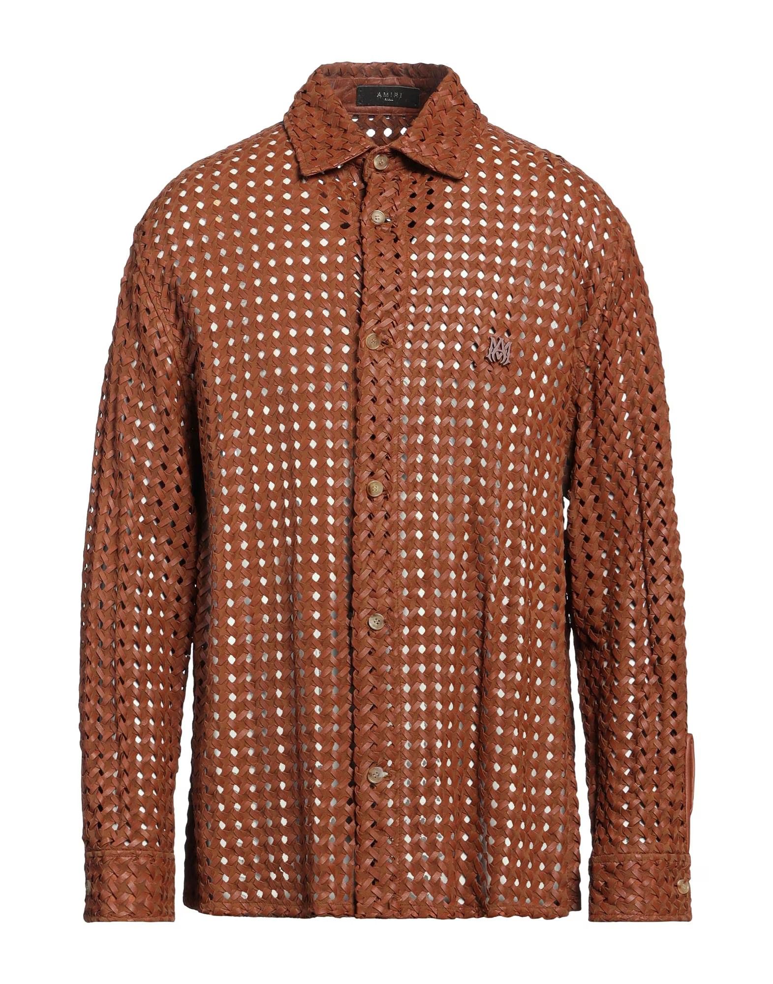 o1s1wg110525 Solid Collar Shirt in Brown