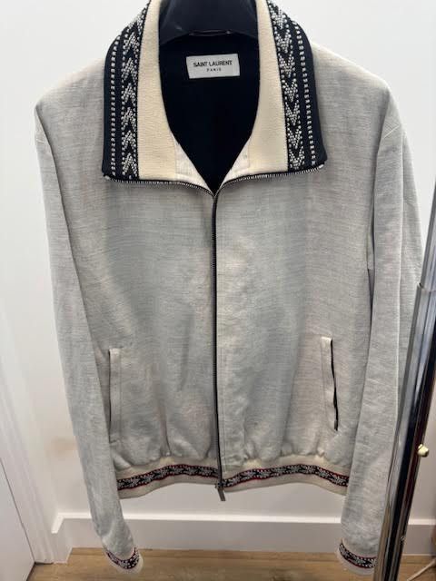 Saint Laurent Paris Saint Laurent beige bomber jacket Size US M / EU 48-50 / 2 - 2 Thumbnail