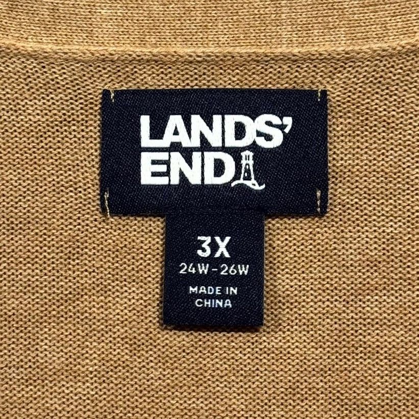 Lands' End Lands End Cardigan Open Front Longline Oversize Plus Size 3X Size 3XL / US 20-22 - 4 Thumbnail