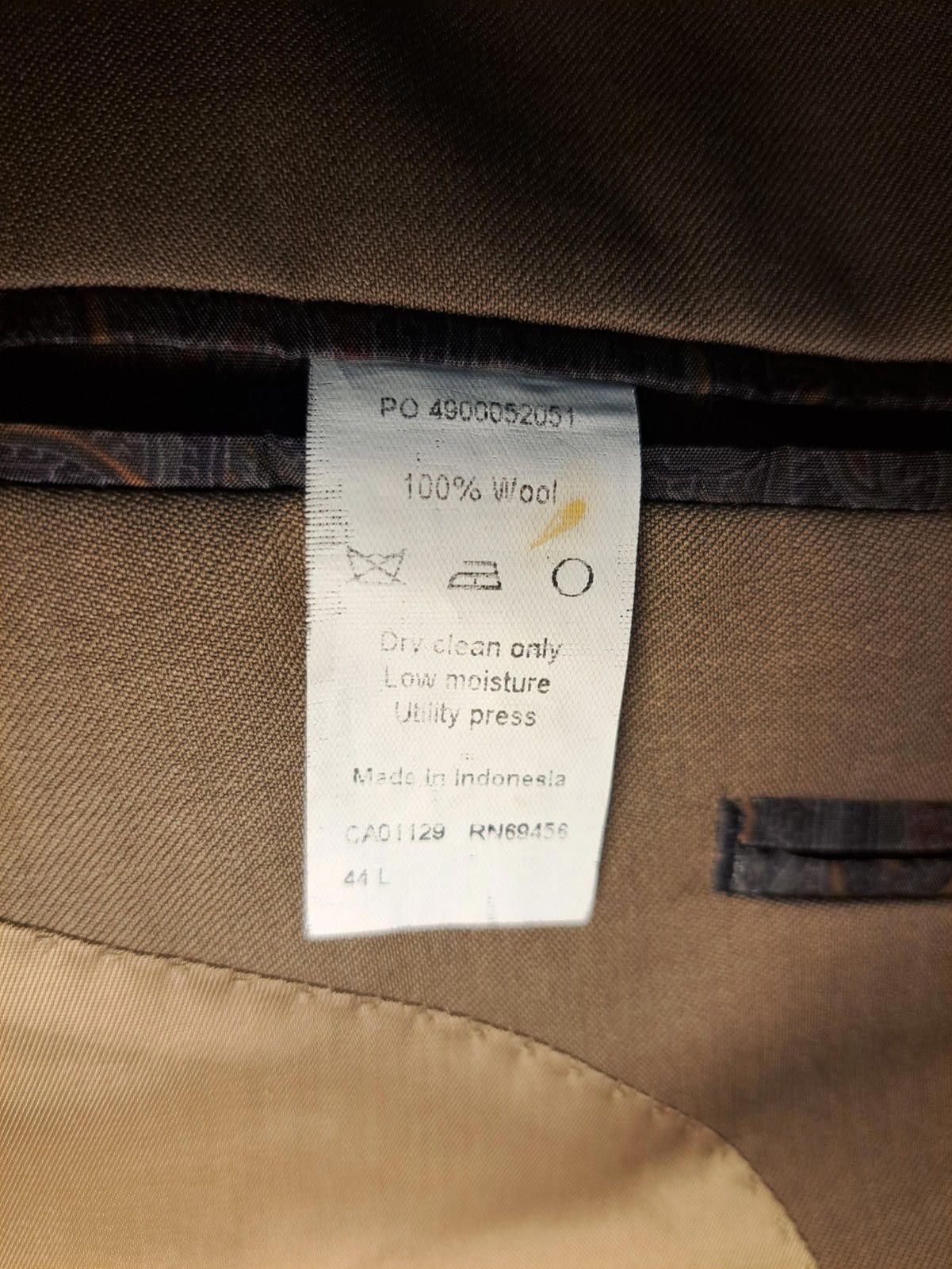 Polo Ralph Lauren Ralph Lauren Sport Coat Mens 44L Tan Wool Single Vented Size 44L - 3 Thumbnail