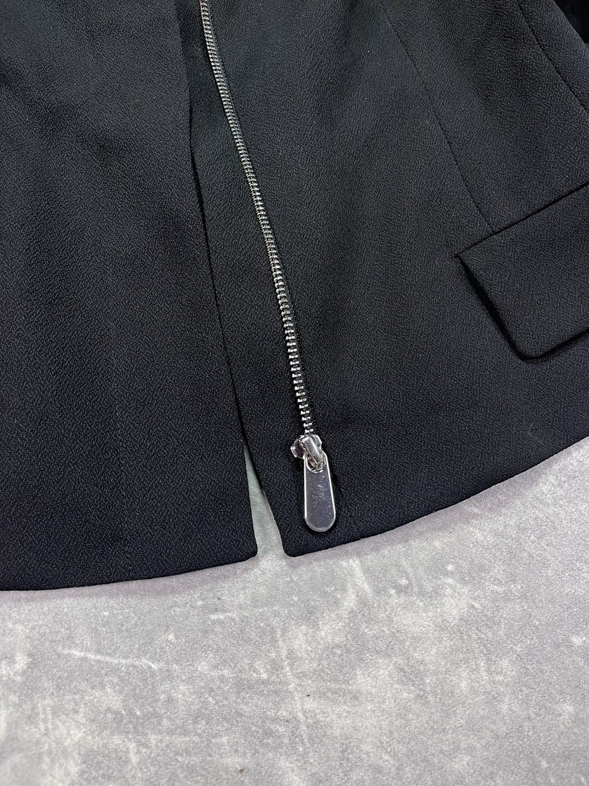 Christian Dior Monsieur Dior D Uniforms Viscose Black Zipped Short Jacket Size M / US 6-8 / IT 42-44 - 6 Thumbnail