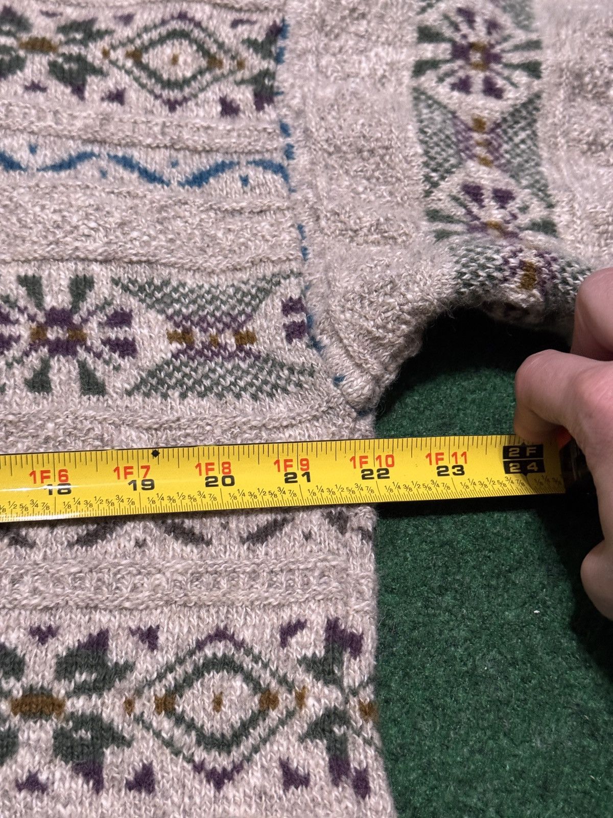 Van Heusen Vintage 90s Van Heusen Knit Wool Large Fair Isle Sweater Size US L / EU 52-54 / 3 - 5 Thumbnail