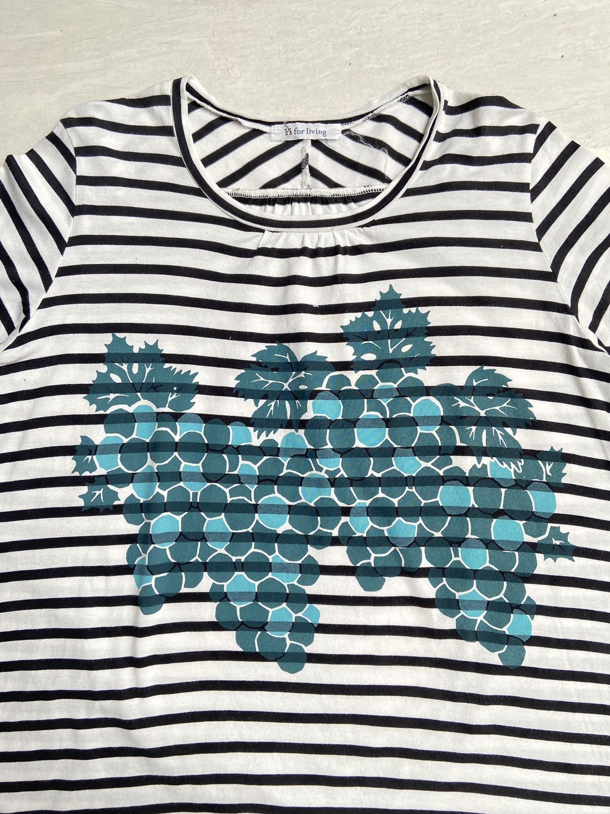 Y's × Yohji Yamamoto Y’S FOR LIVING Striped T-shirt Size US S / EU 44-46 / 1 - 8 Thumbnail