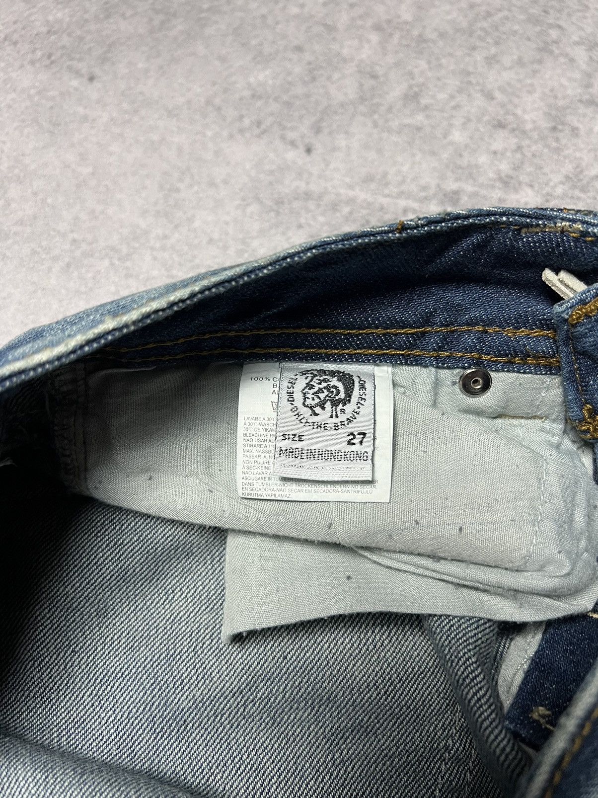 Diesel Vintage Diesel Rhinestones Distressed Mudwash Dragon Jeans Size 27" / US 4 / IT 40 - 5 Thumbnail