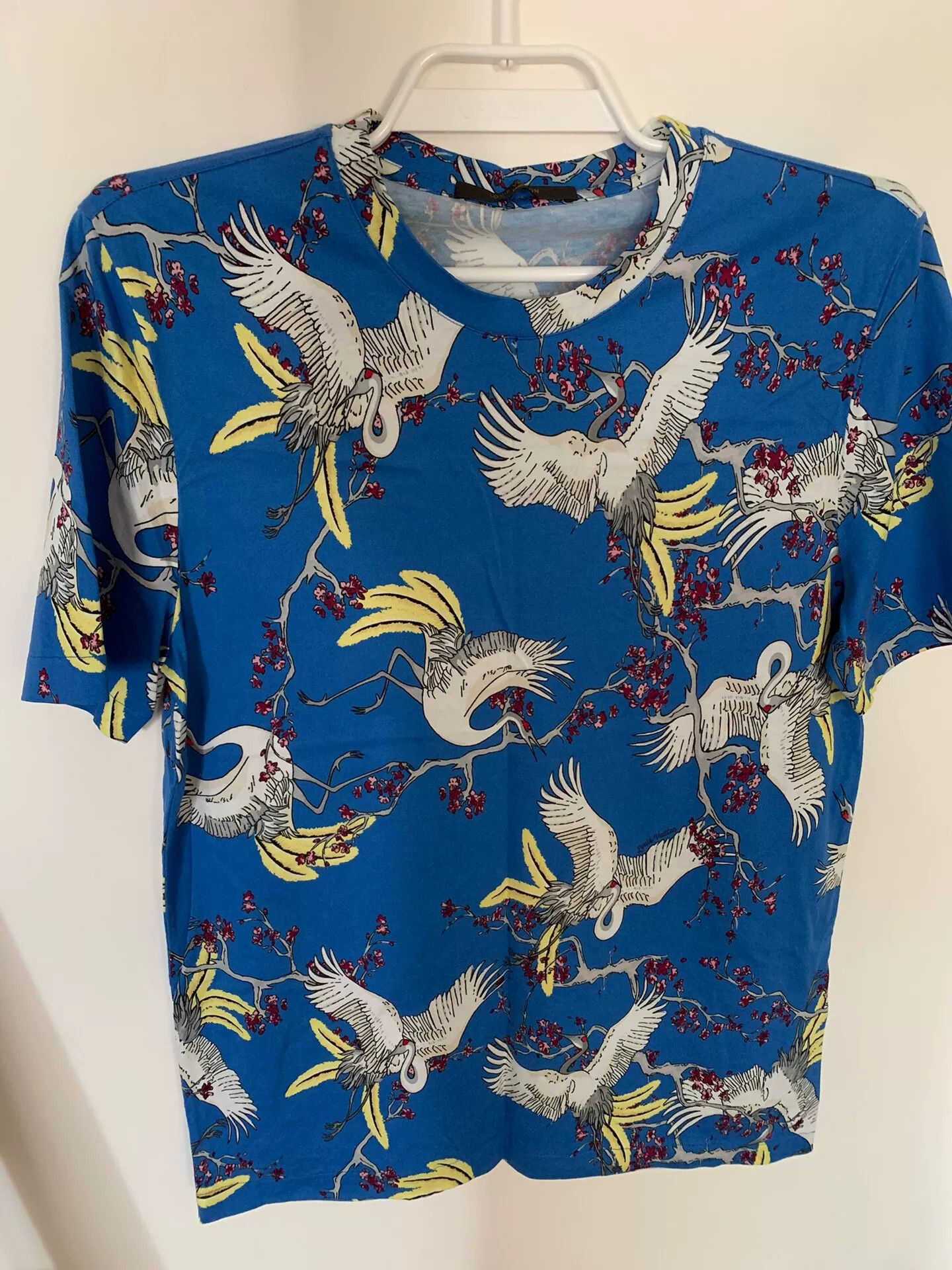 Louis Vuitton Louis Vuitton Crane Print Short Sleeve Size US L / EU 52-54 / 3 - 1 Thumbnail