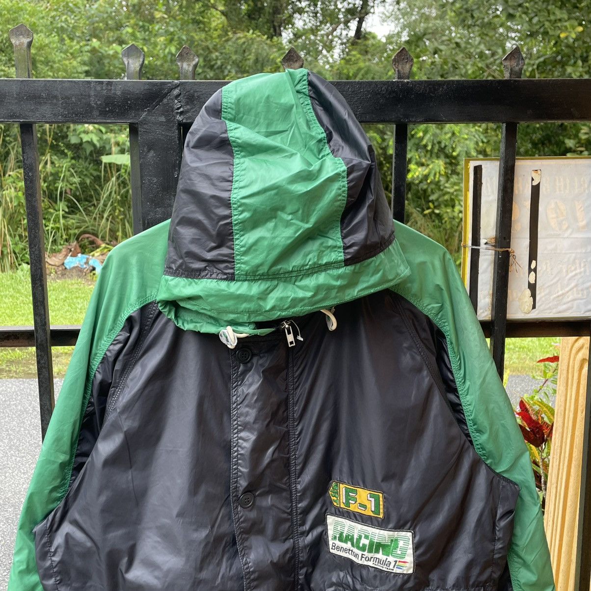 Benetton 🔥Benetton Formula One Two Layer Hooned Windbreaker Jacket Size US XL / EU 56 / 4 - 4 Thumbnail