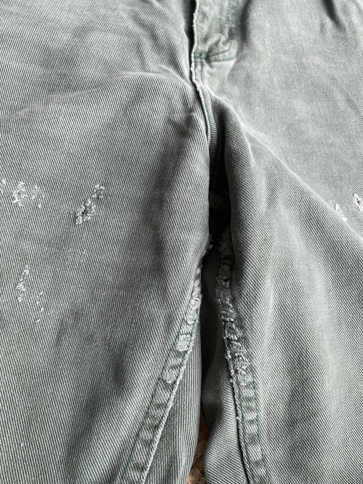 Faded Glory × Vintage Vintage 90’s Faded Glory Carhartt Style Faded Green Jeans Size US 32 / EU 48 - 10 Thumbnail