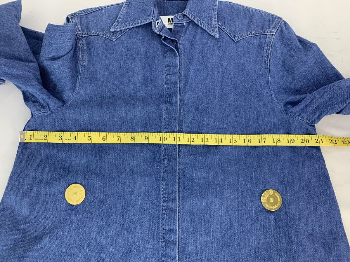Maison Margiela MM6 Maison Margiela Paris Denim Shirt Button Front Dress Size L / US 10 / IT 46 - 13 Thumbnail
