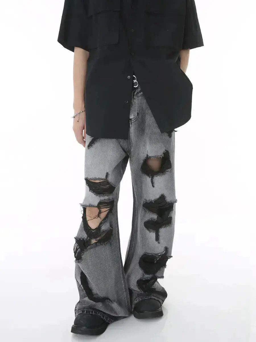 Japanese Brand High street hip-hop ripped jeans Size US 32 / EU 48 - 3 Thumbnail