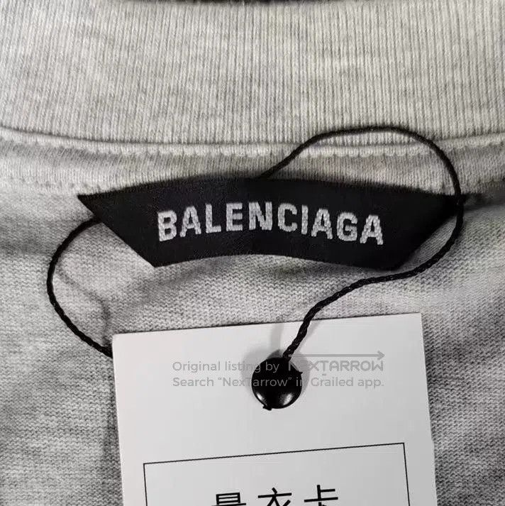 Balenciaga Balenciaga Gray Cola Casual Two-Piece Round Neck Long Slee Size US M / EU 48-50 / 2 - 2 Thumbnail