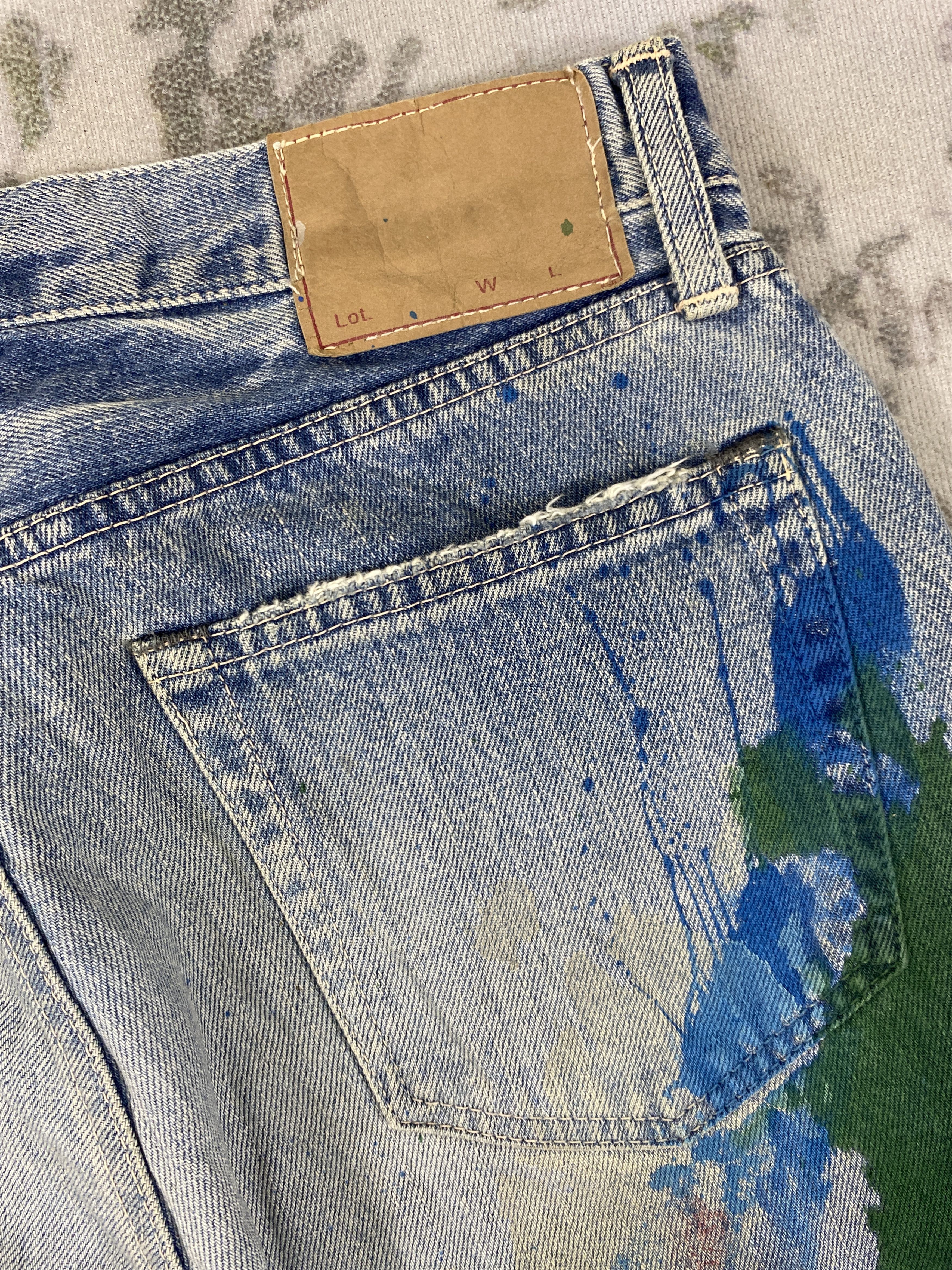 If Six Was Nine Vintage Painter Domingo Jeans 30x33 Denim- JN3604 Size US 30 / EU 46 - 11 Thumbnail